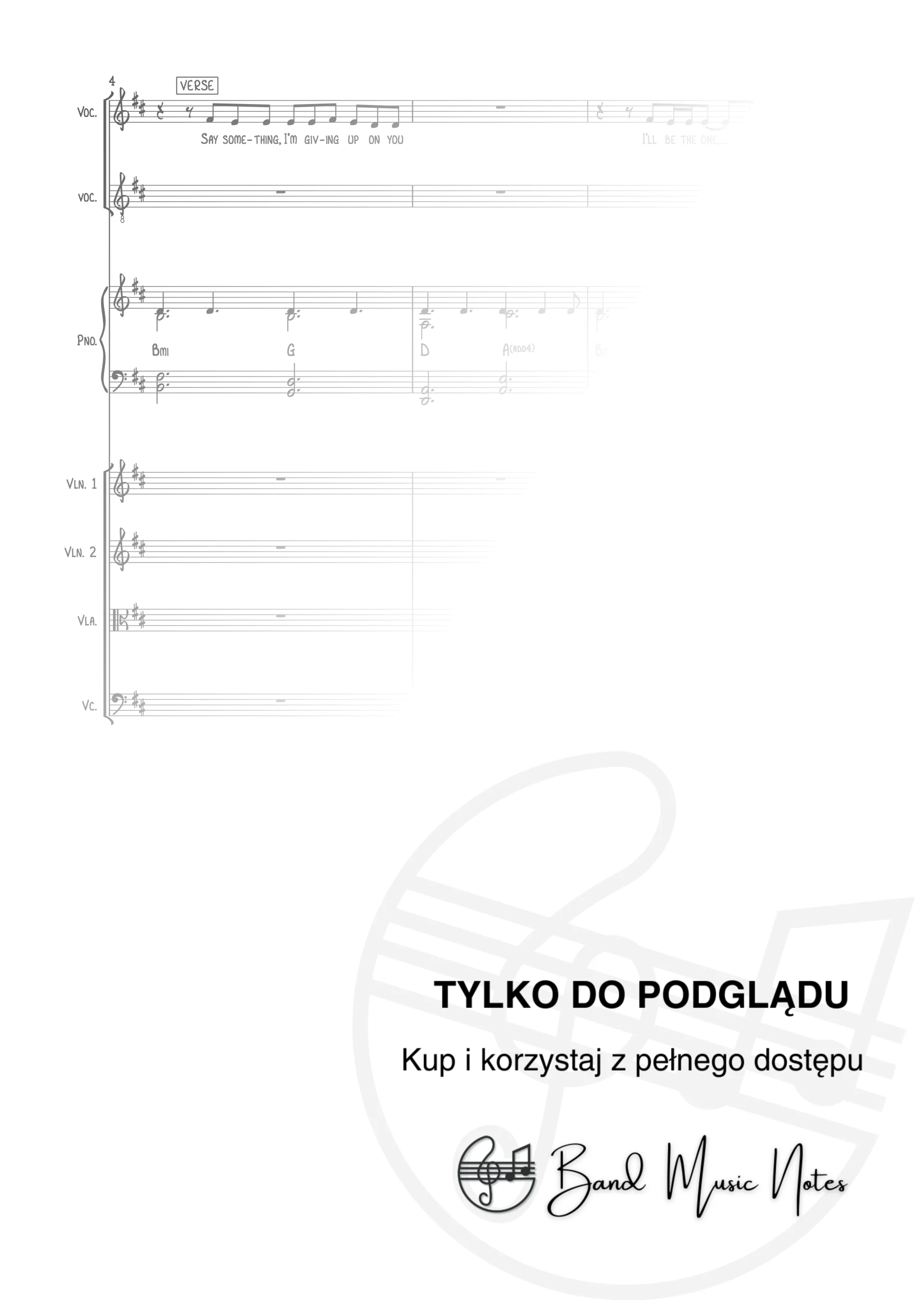 A Great Big World & Christina Aguilera - Say Something - Full Score_0002