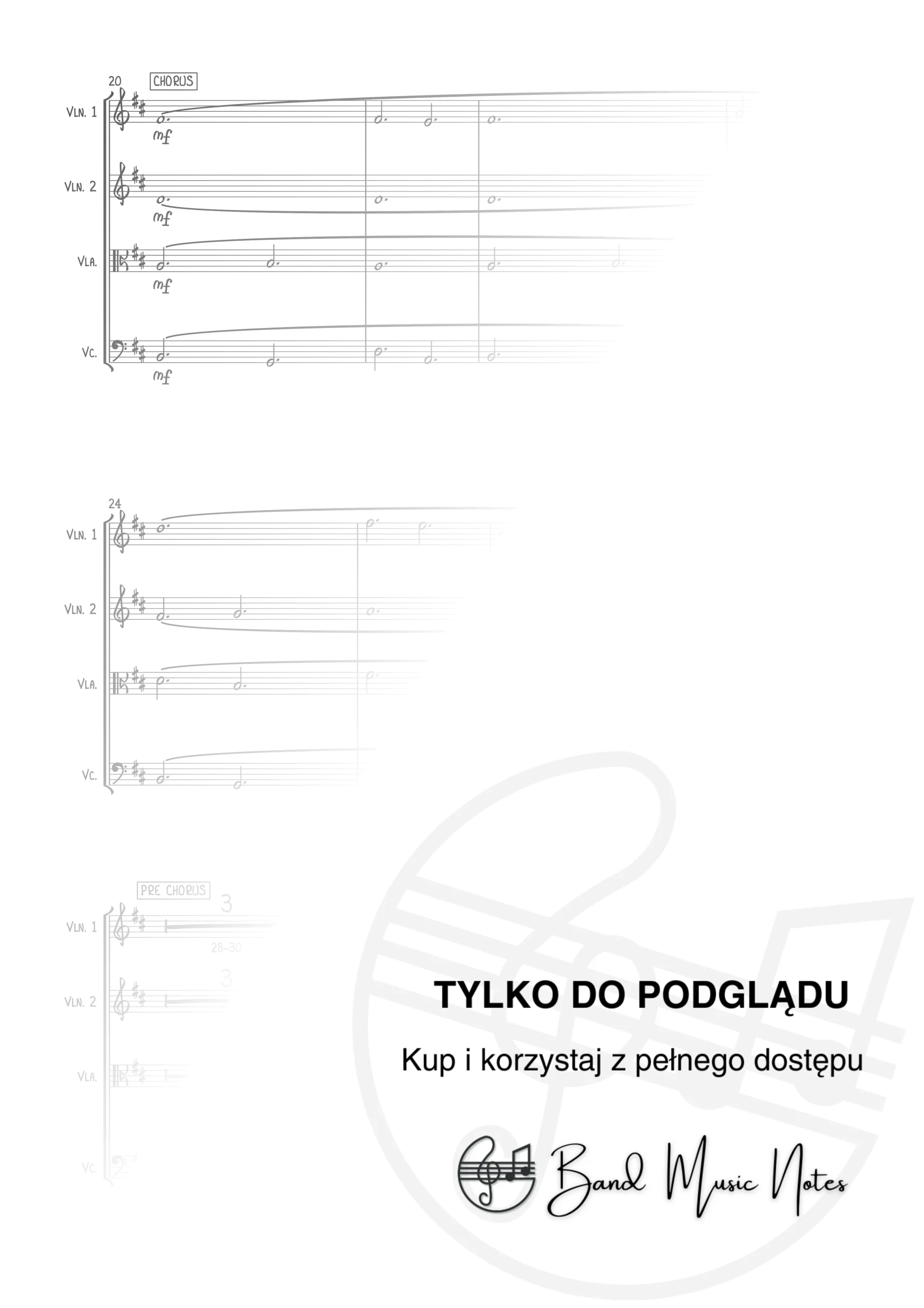 A Great Big World & Christina Aguilera - Say Something - String Quartet Score_0002