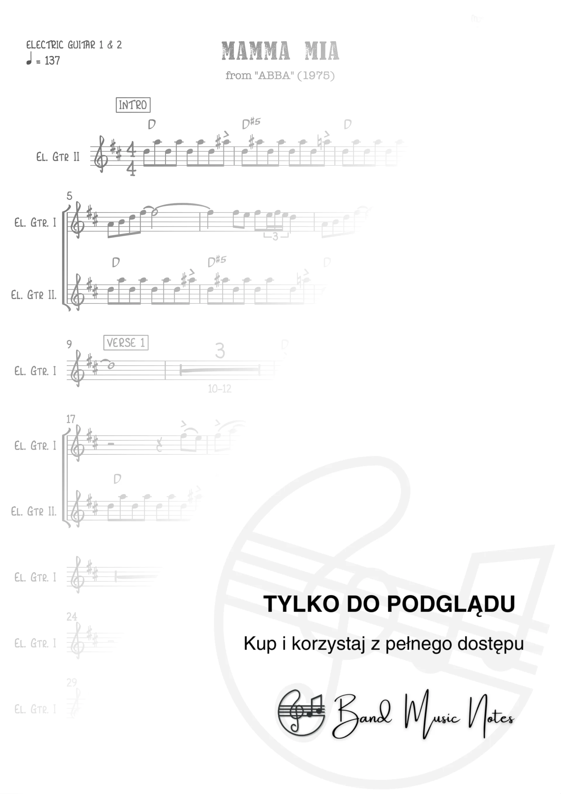 ABBA - Mamma Mia - Electric Guitar Part 1 & 2_0001