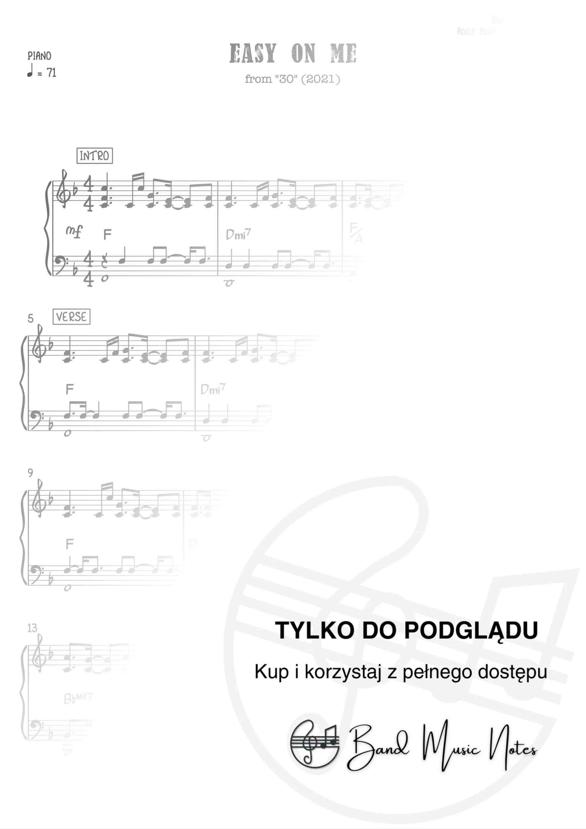 Adele - Easy On Me - Piano Part_0001