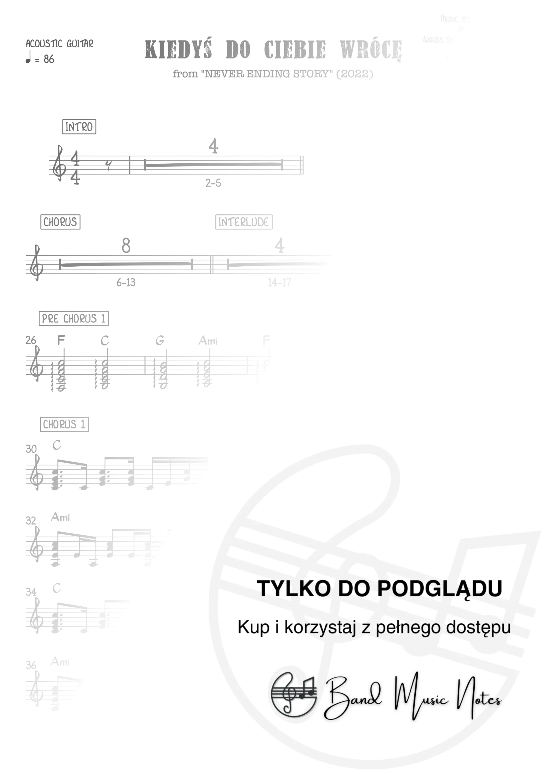 Agnieszka Chylińska - Kiedyś do Ciebie wrócę - Acoustic Guitar Part_0001
