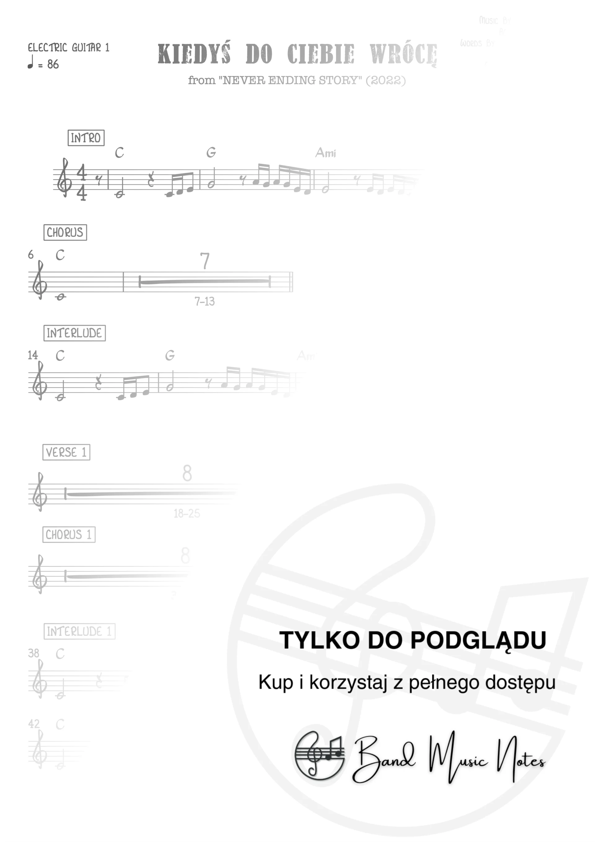 Agnieszka Chylińska - Kiedyś do Ciebie wrócę - Electric Guitar 1 Part_0001