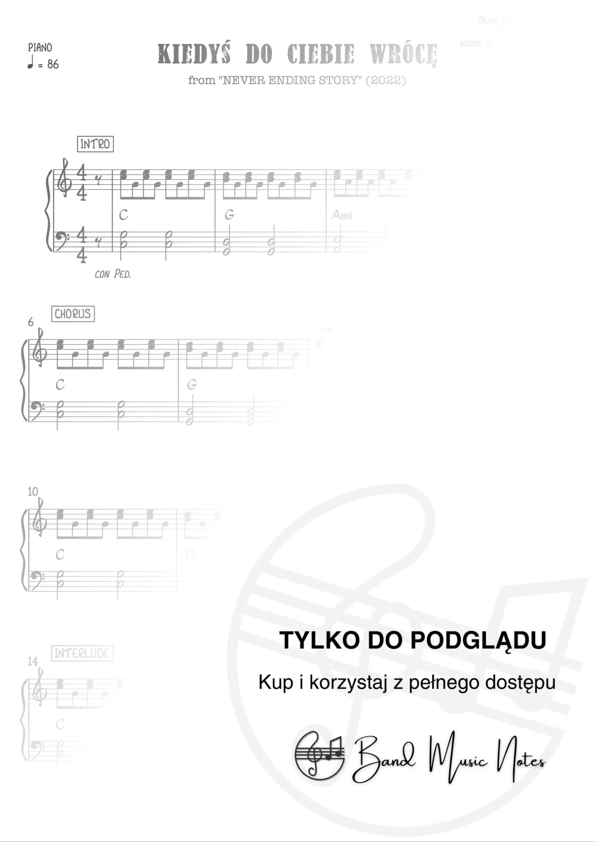 Agnieszka Chylińska - Kiedyś do Ciebie wrócę - Piano Part_0001