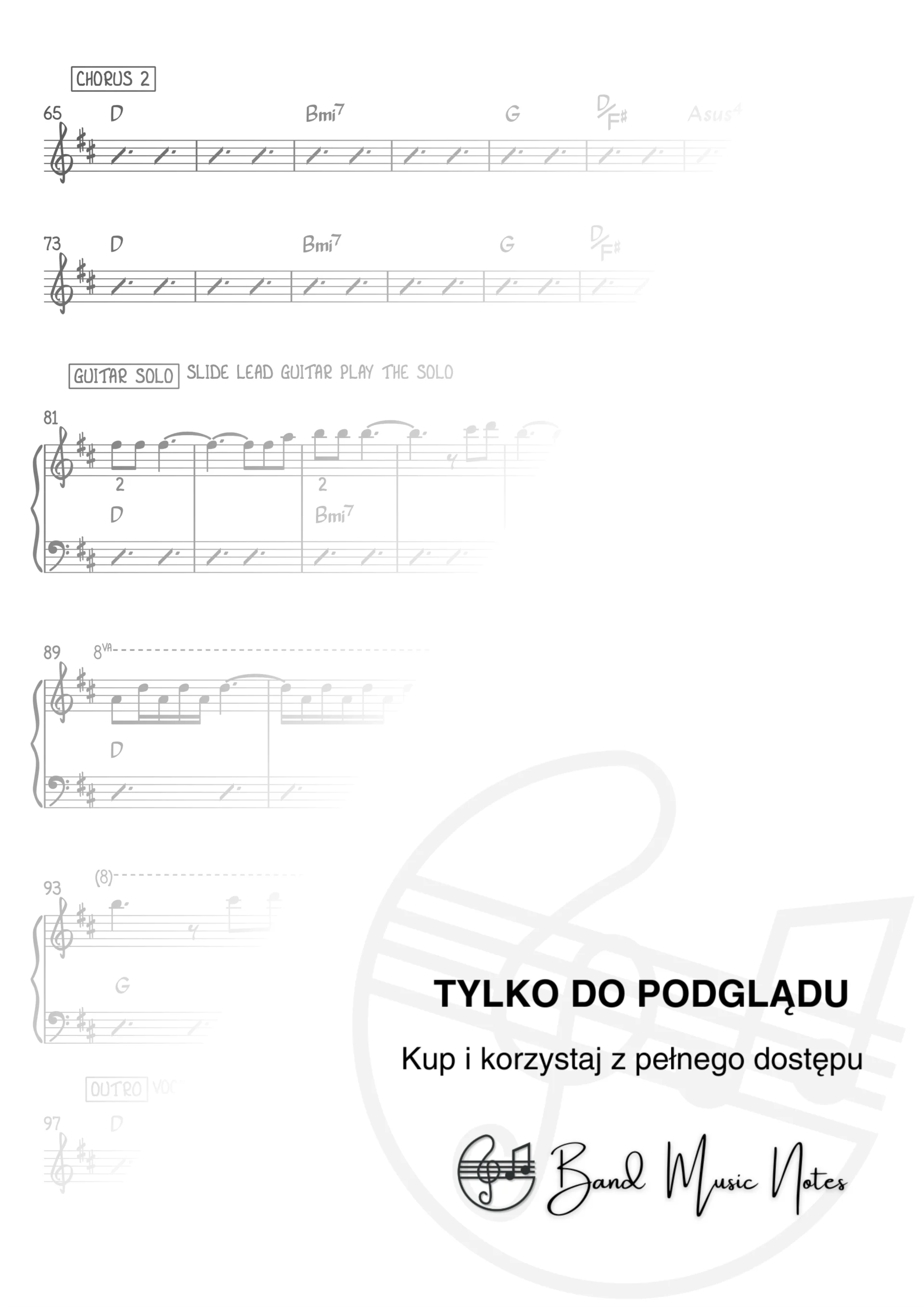 Andrzej Piaseczny - Chodź, przytul, przebacz - Band Score_0002