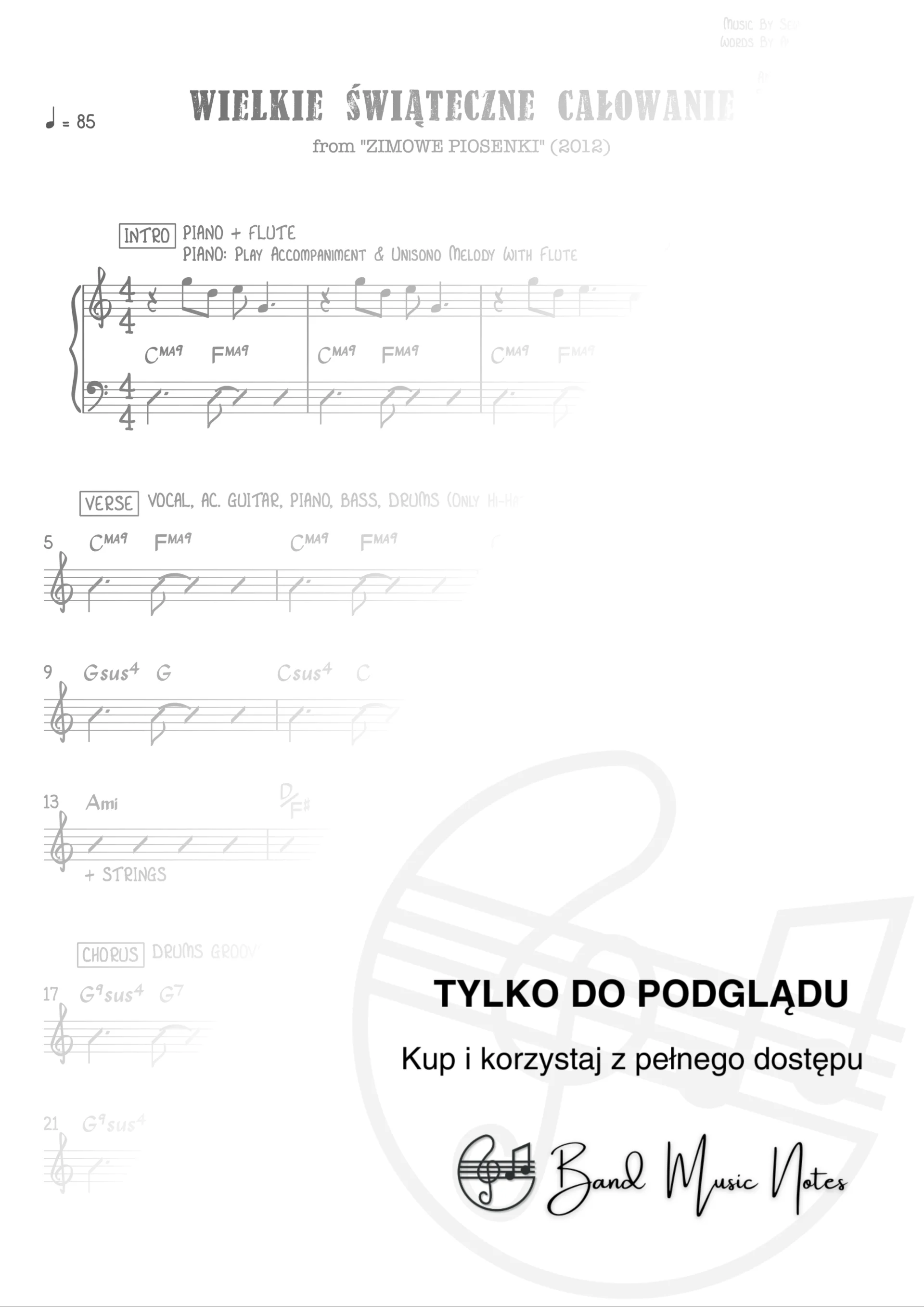 Andrzej Piaseczny, Seweryn Krajewski - Wielkie świąteczne całowanie - Band Score_0001