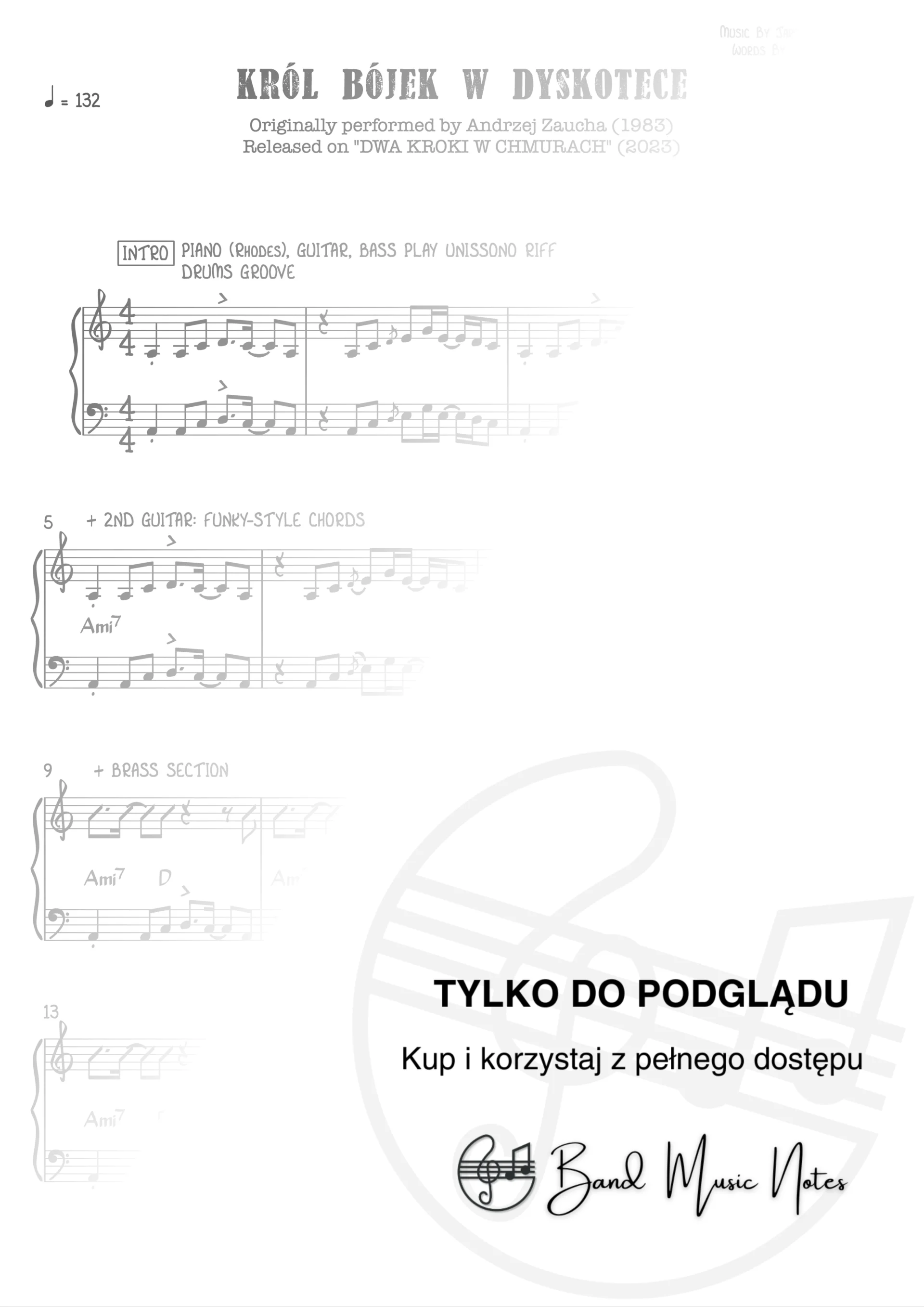 Andrzej Zaucha - Król bójek w dyskotece - Band Score_0001
