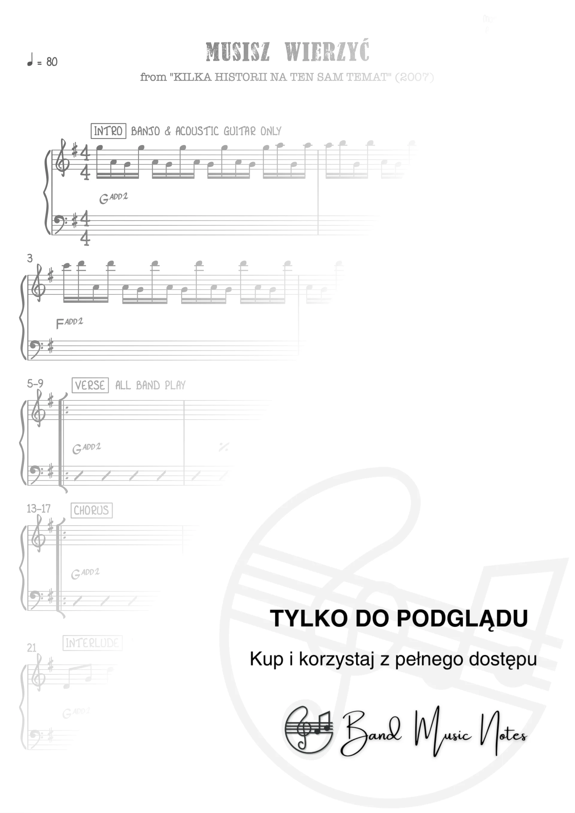 Ania Dąbrowska - Musisz wierzyć - Band Score_0001