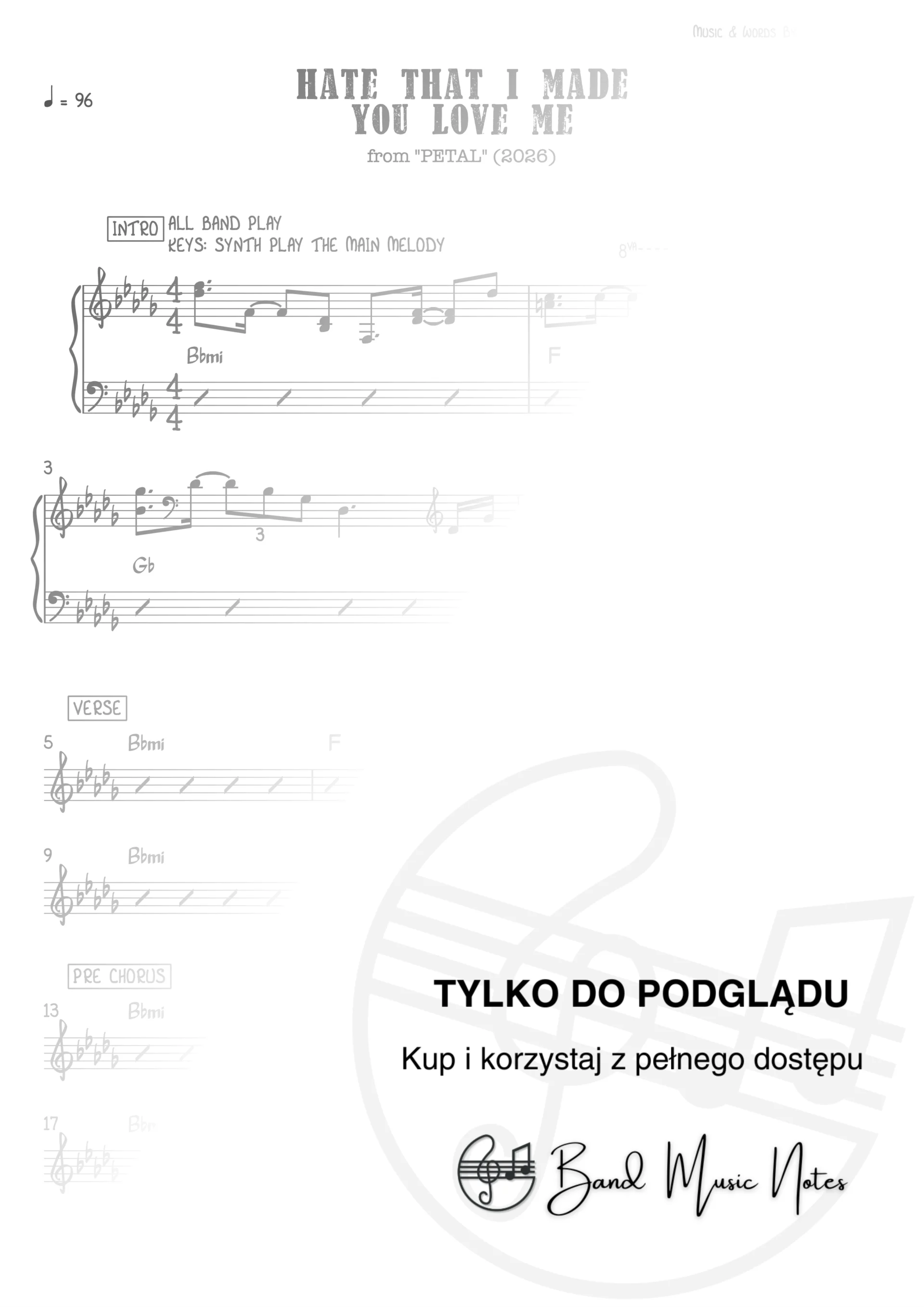 Ariana Grande - Hate That I Made You Love Me - Band Score_0001