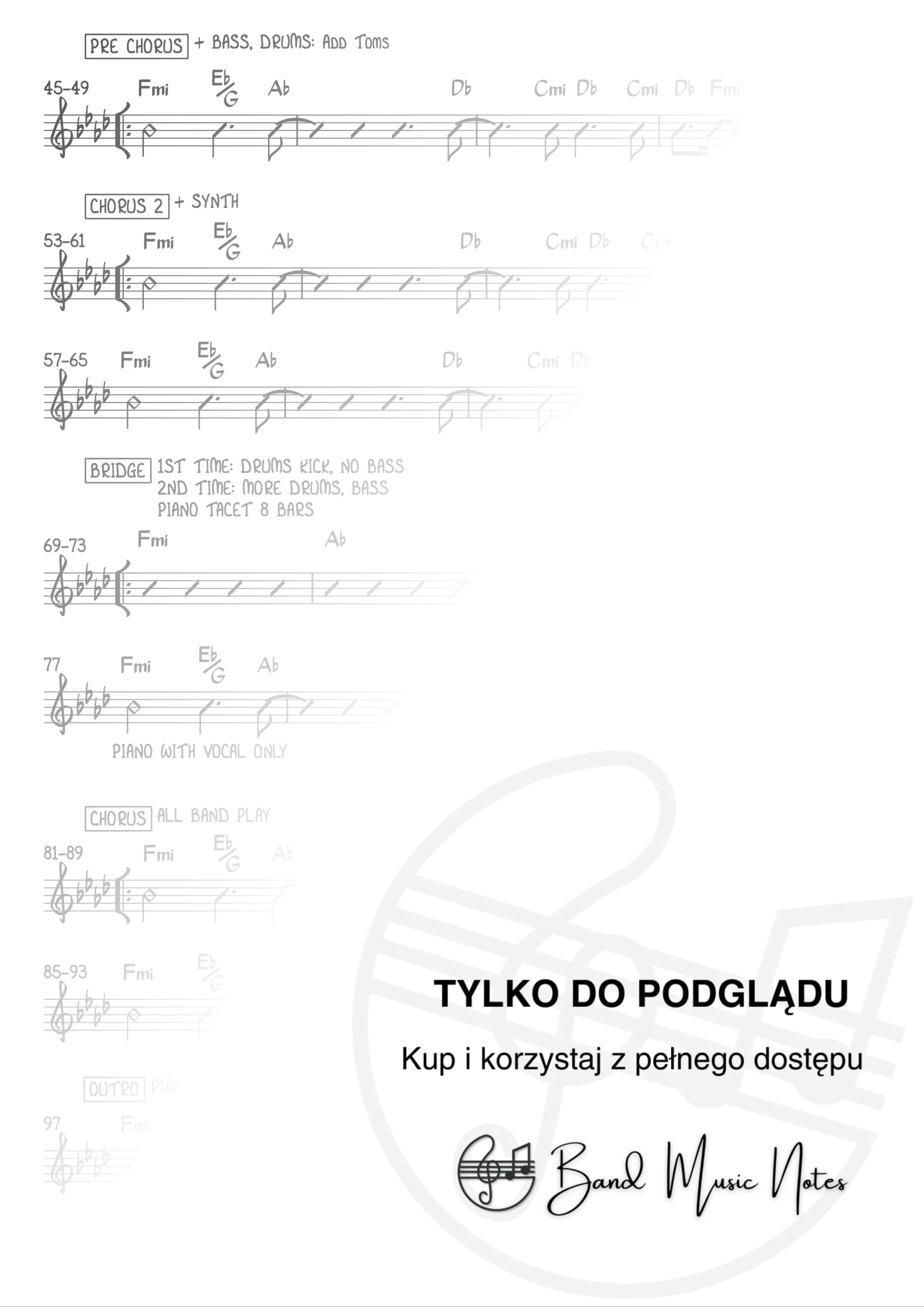Ariana Grande - One Last Time - Band Score_0002