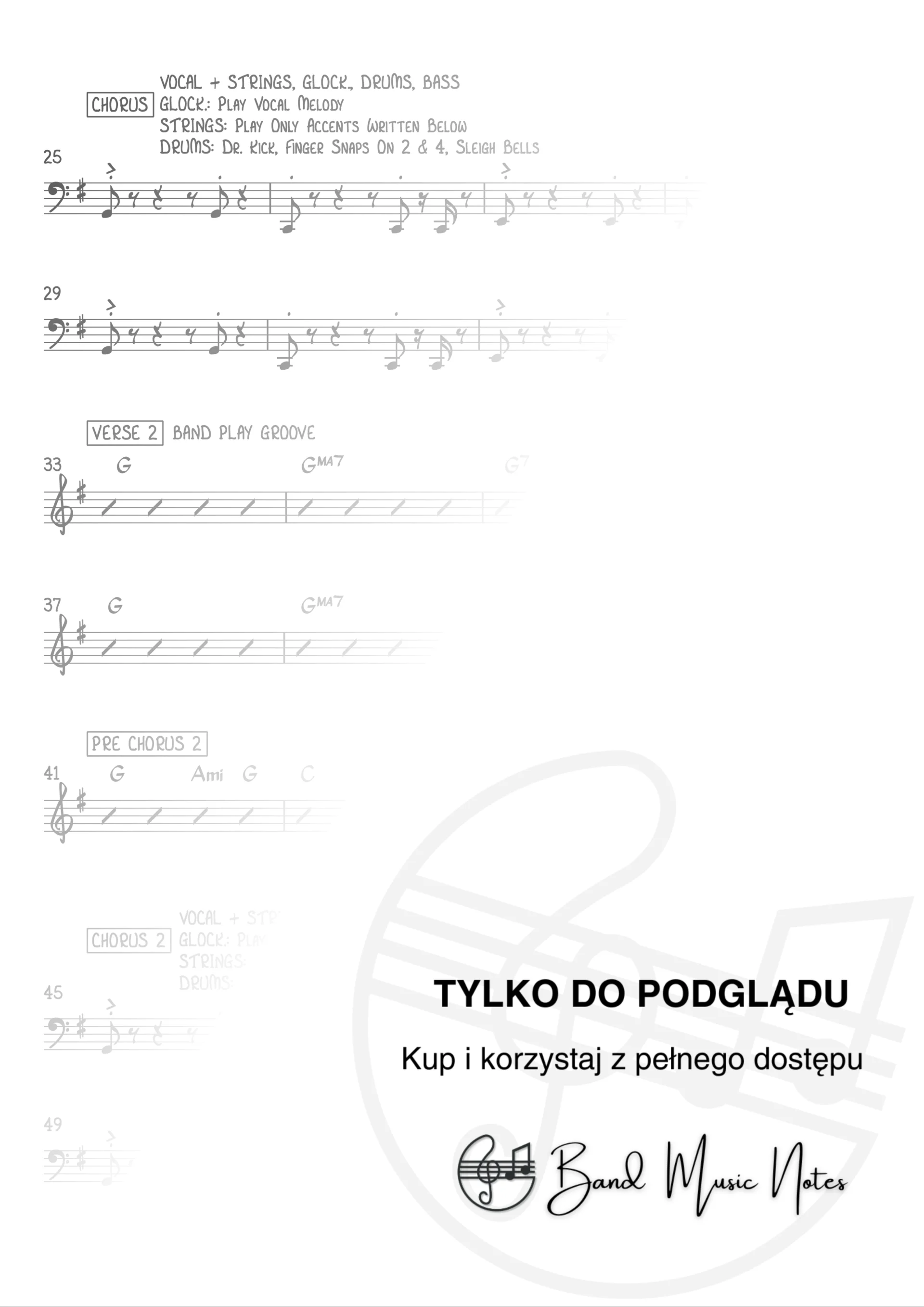 Ariana Grande - Santa Tell Me - Band Score_0002