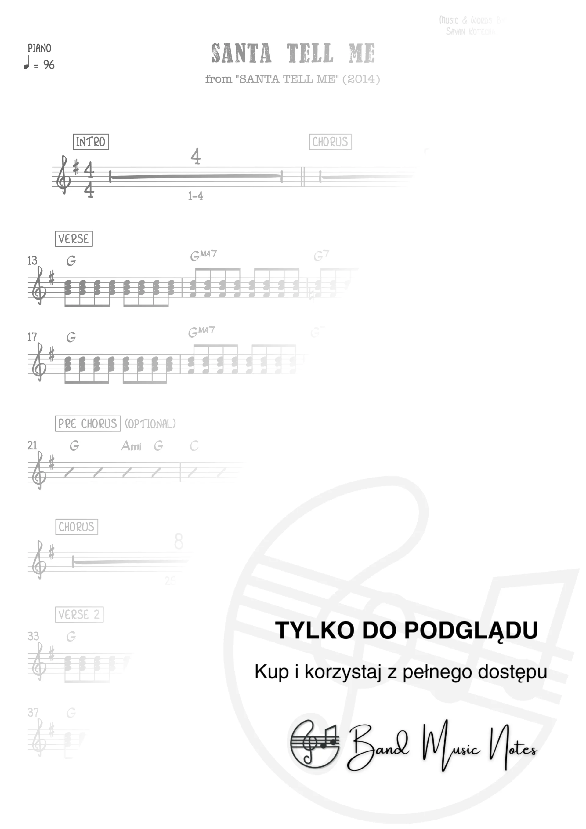 Ariana Grande - Santa Tell Me - Piano Part_0001