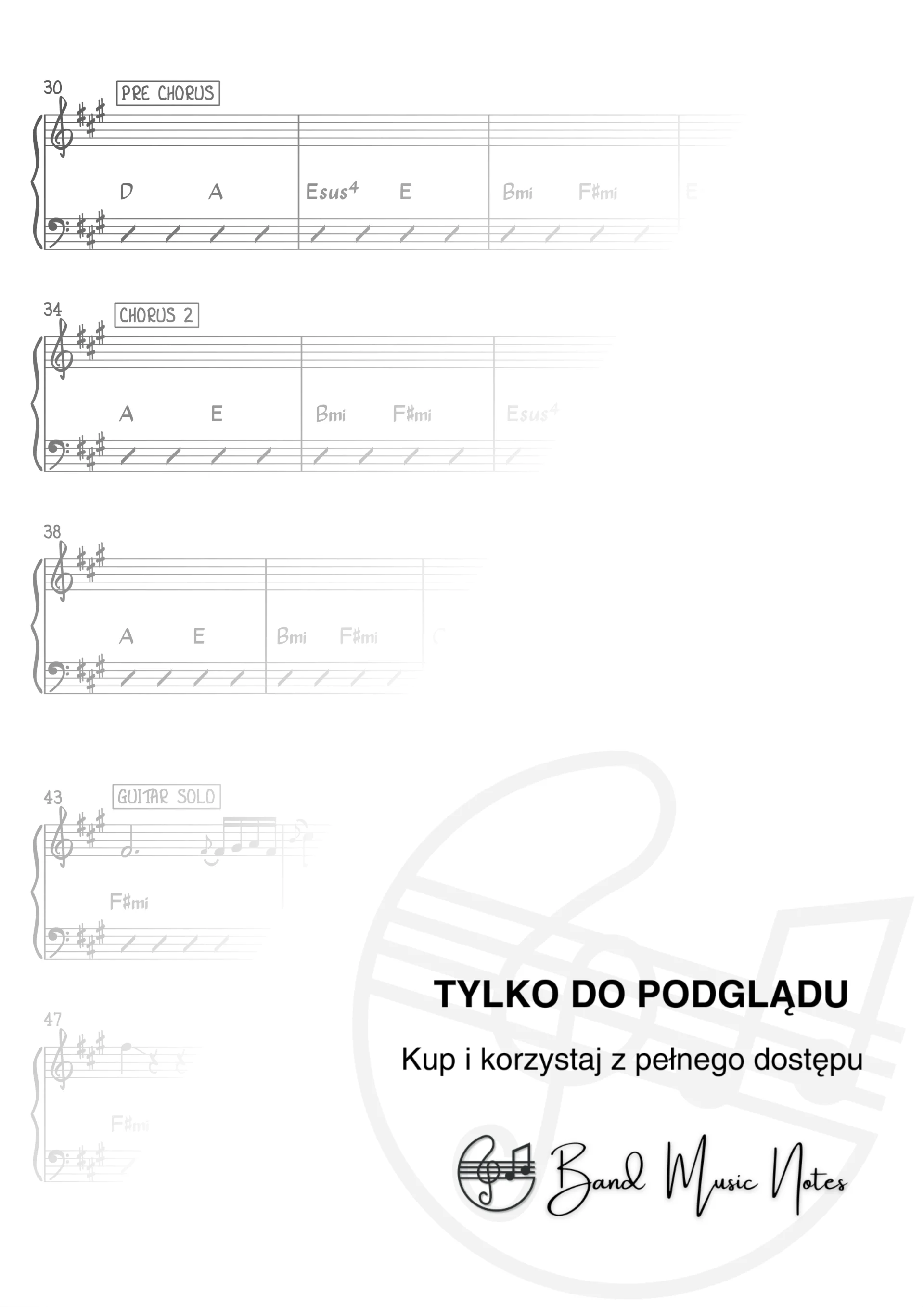 Bajm - Myśli i słowa - Band Score_0002