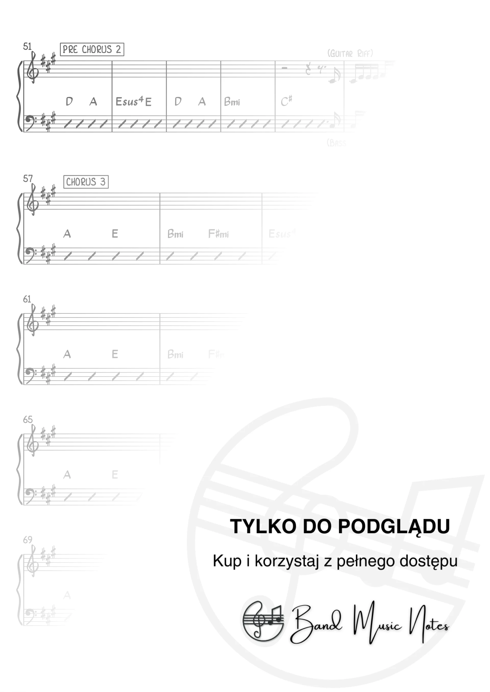 Bajm - Myśli i słowa - Band Score_0003