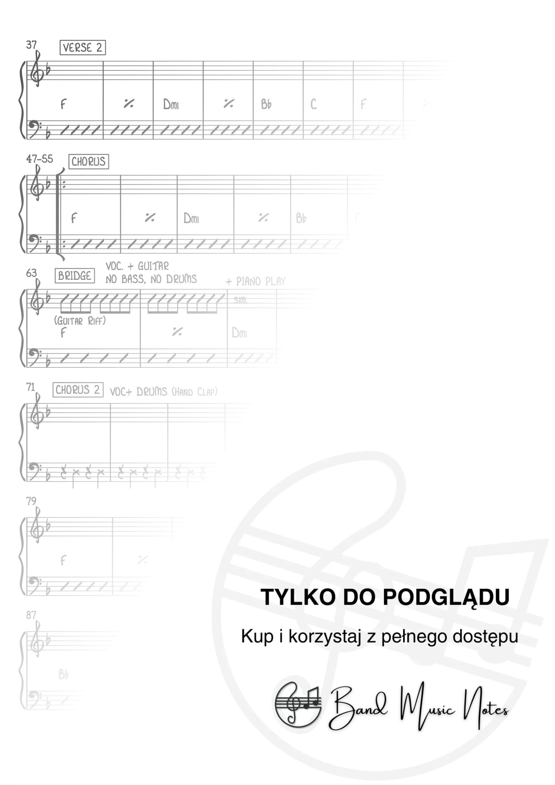 Ben Haenow - Something I Need - Band Score_0002