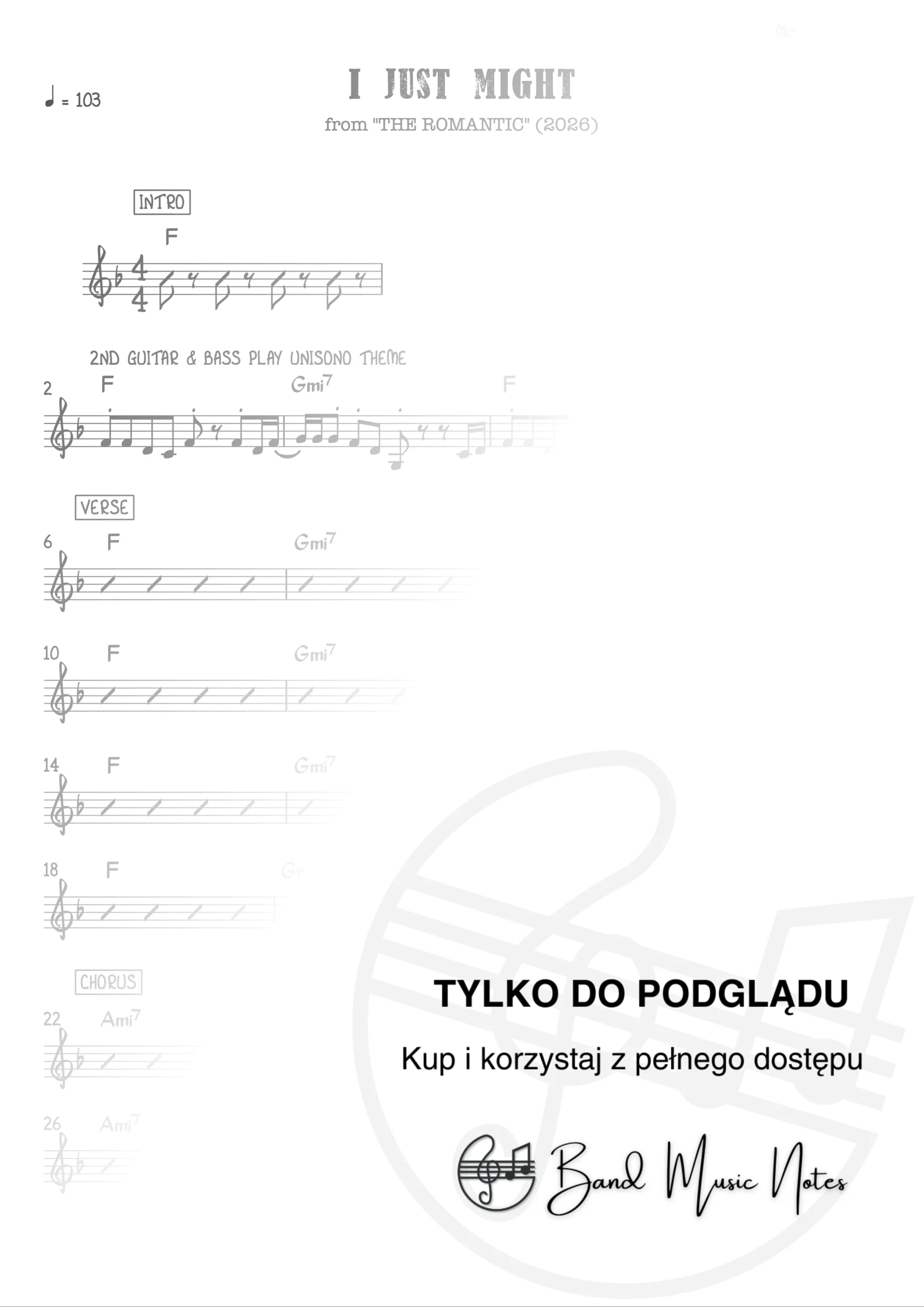 Bruno Mars - I Just Might - Band Score_0001