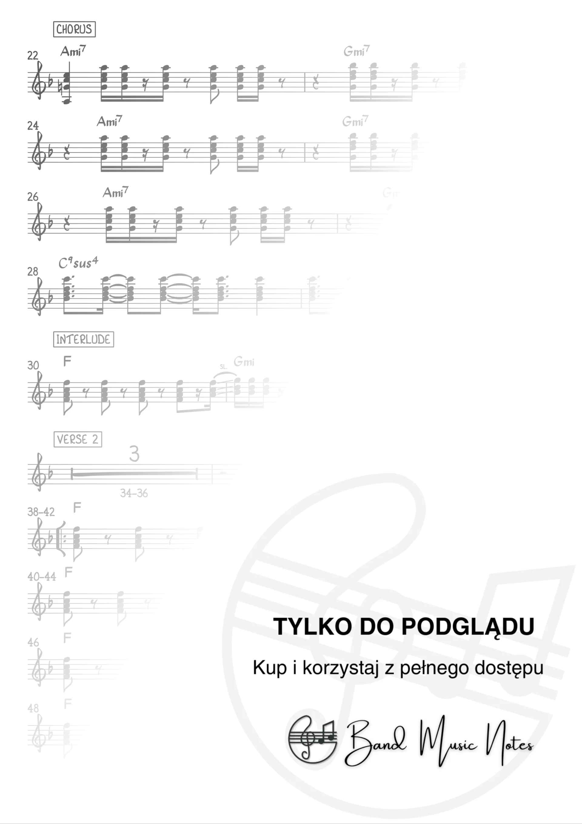 Bruno Mars - I Just Might - Electric Guitar 1 Part - Standard Notation_0002