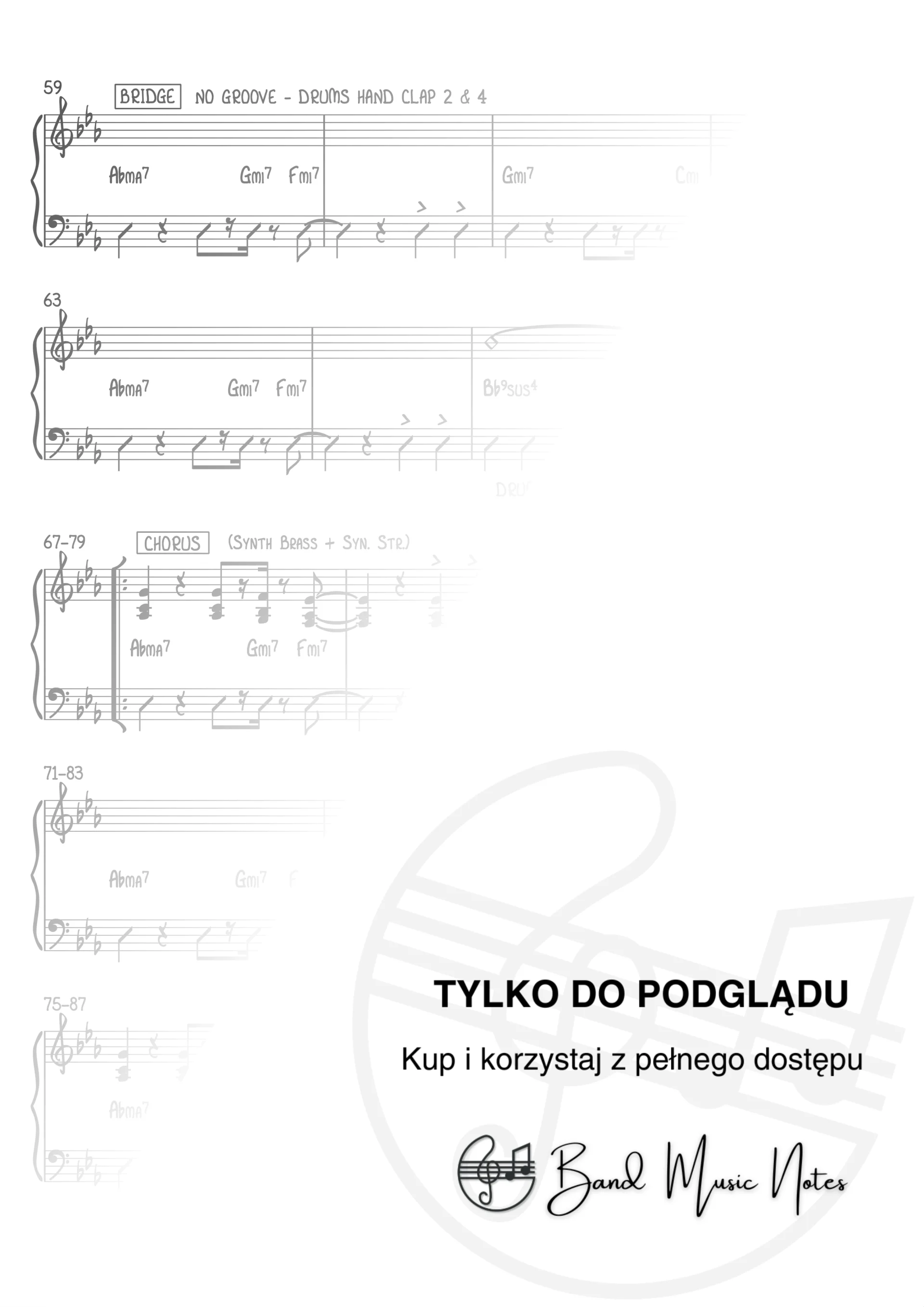 Bruno Mars - Treasure - Band Score_0004