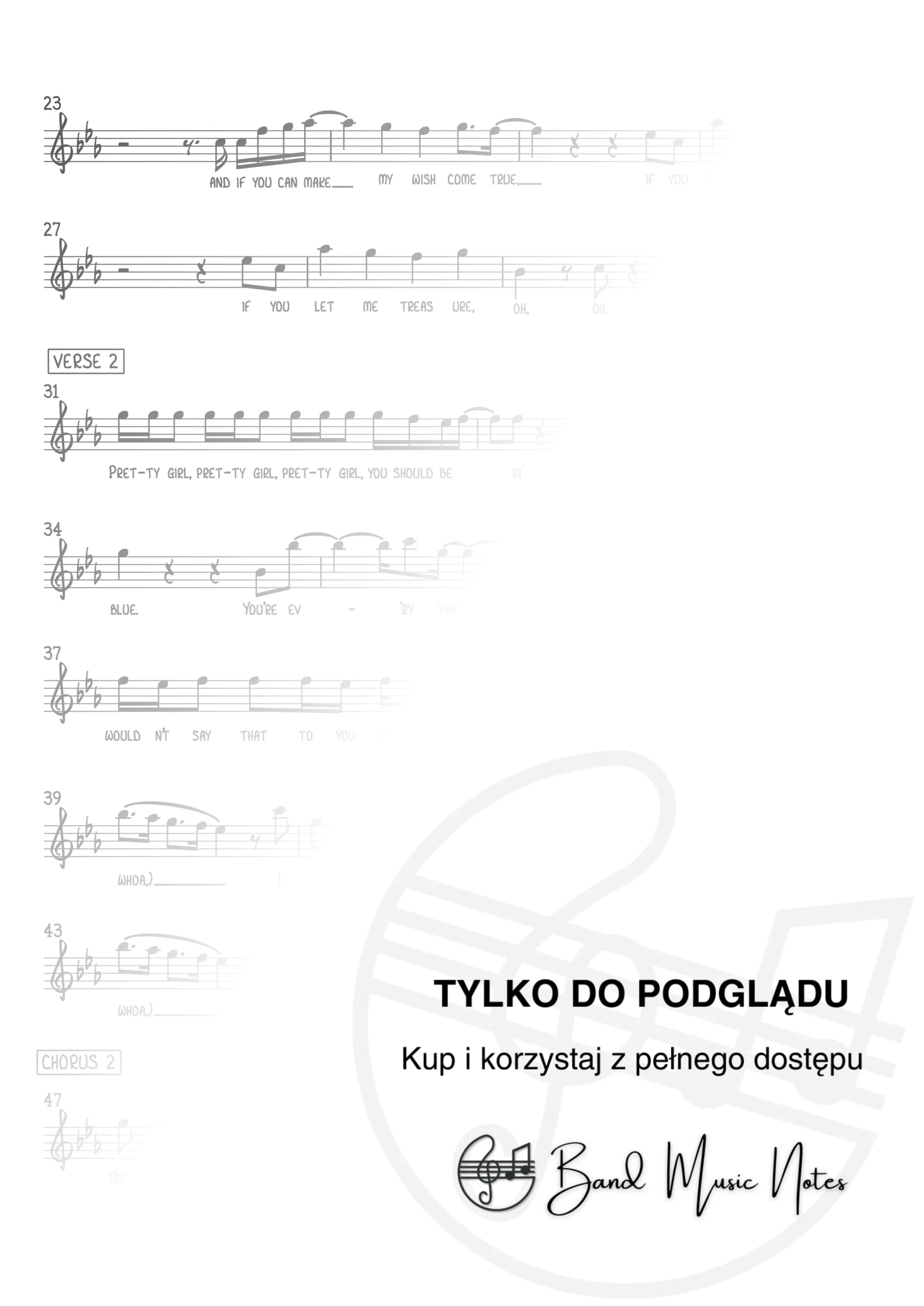 Bruno Mars - Treasure - Vocal Score_0002