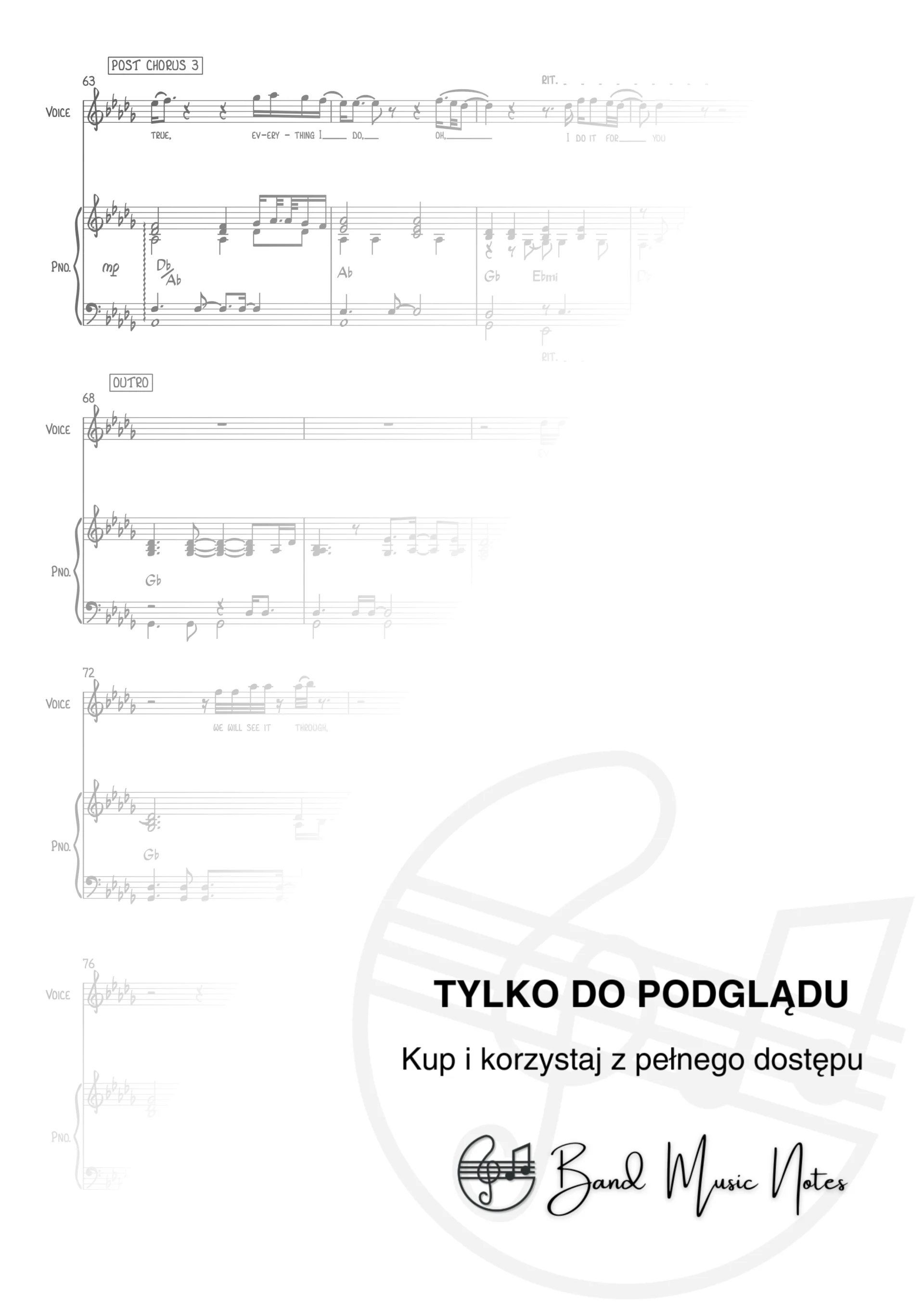 Bryan Adams - Everything I Do I Do It For You - Piano & Vocal Score_0005