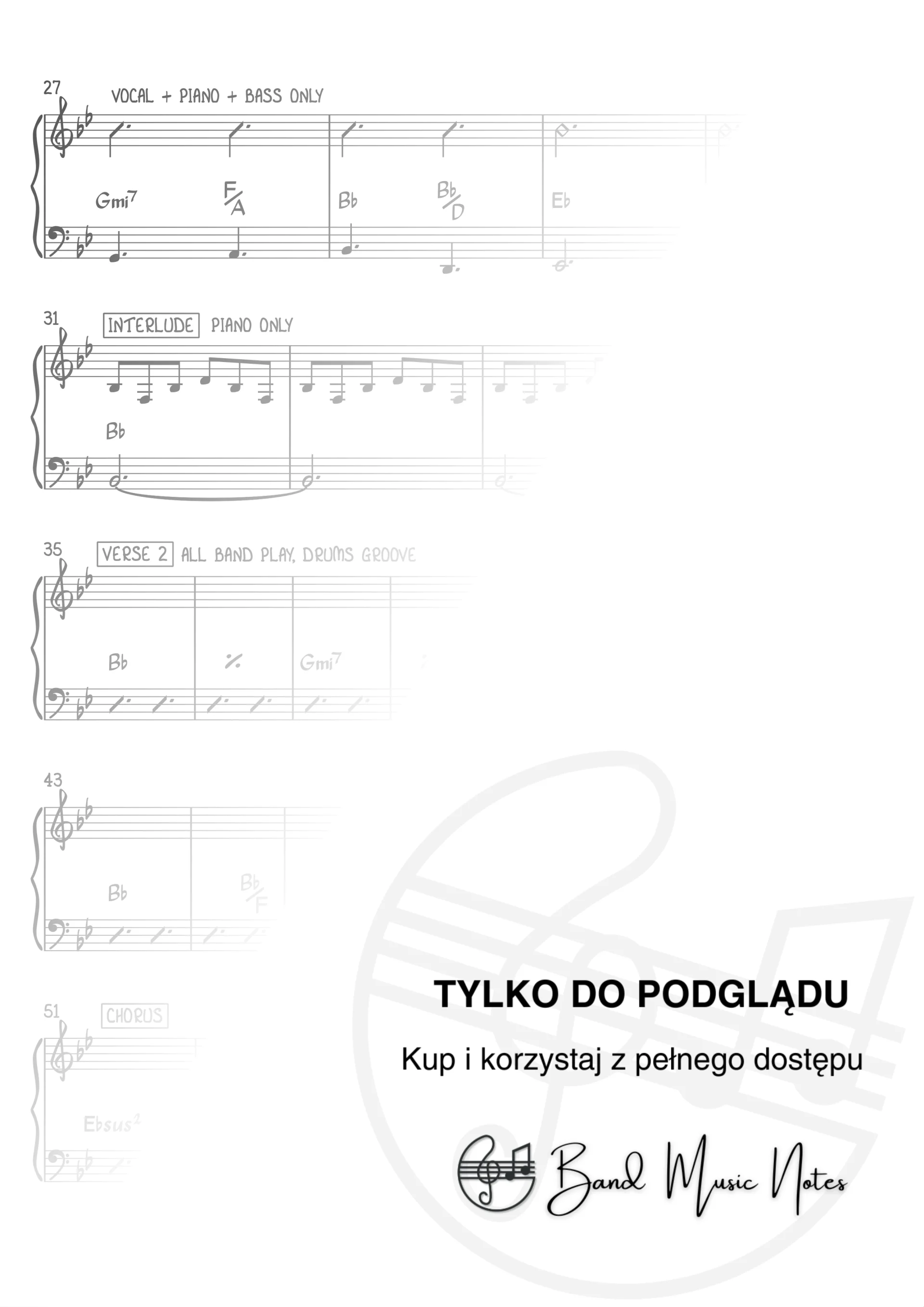 Calum Scott, Leona Lewis - You Are The Reason - Band Score_0002