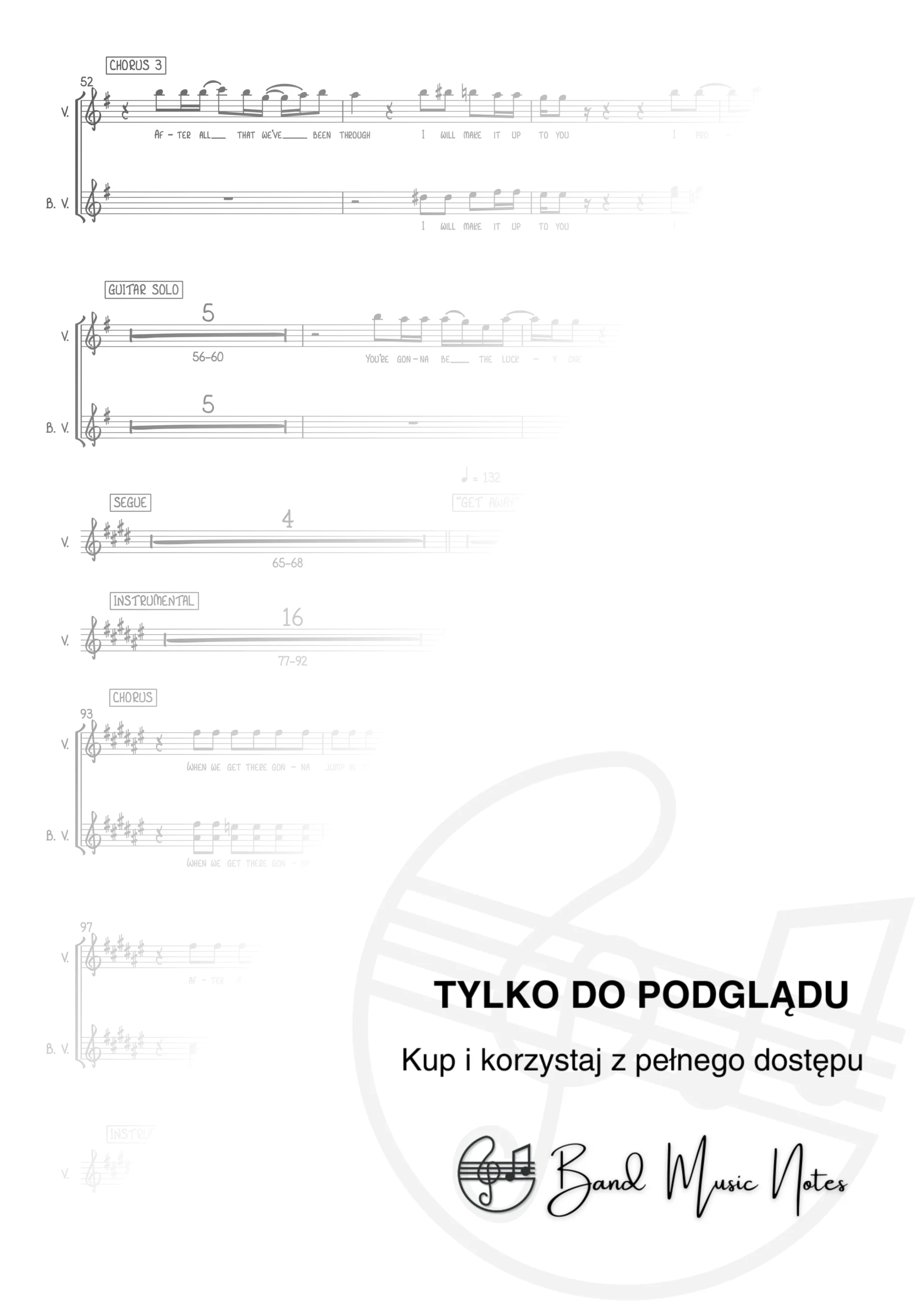 Chicago - Hard To Say I'm Sorry - Get Away - Vocal & Backing Vocal Score_0003