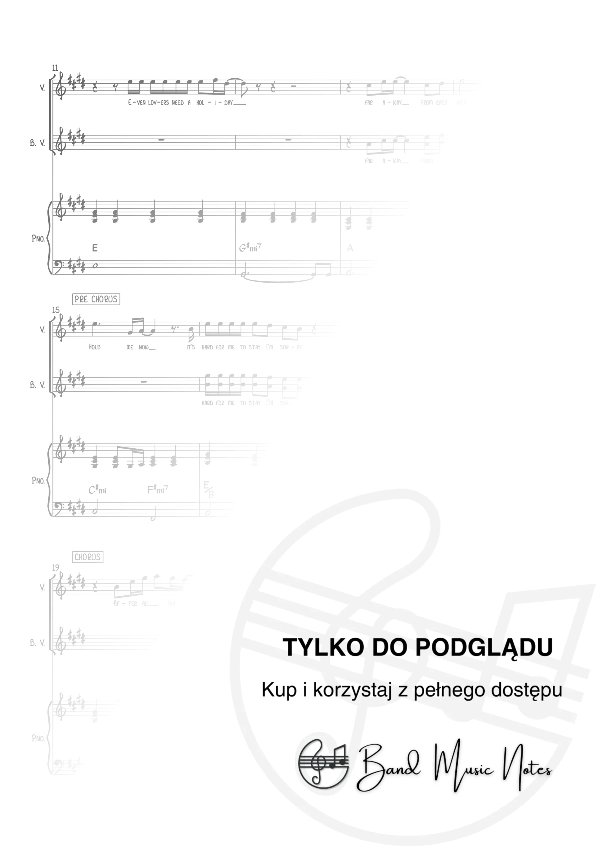 Chicago - Hard To Say I'm Sorry - Piano & Vocal Score_0002