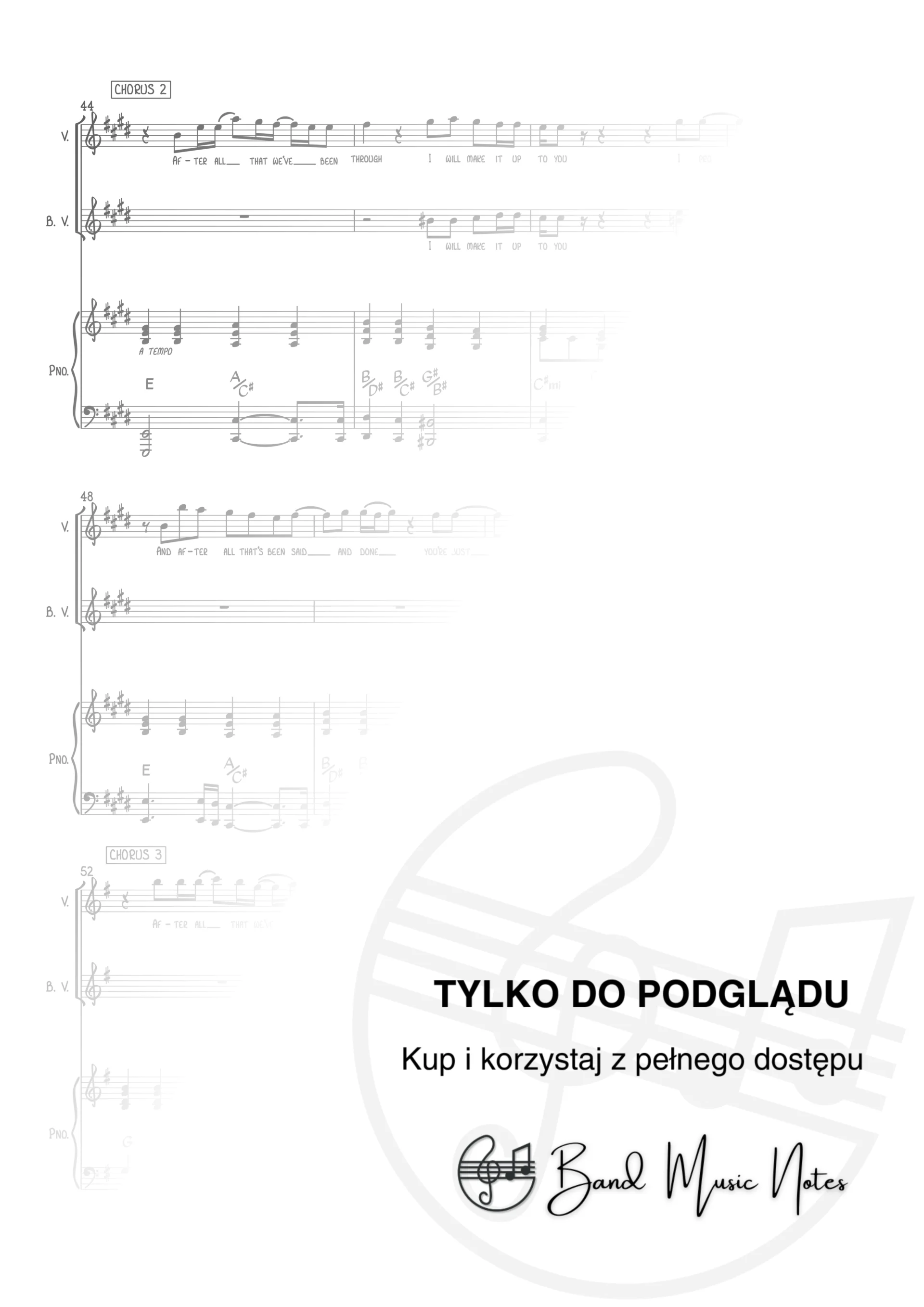 Chicago - Hard To Say I'm Sorry - Piano & Vocal Score_0005
