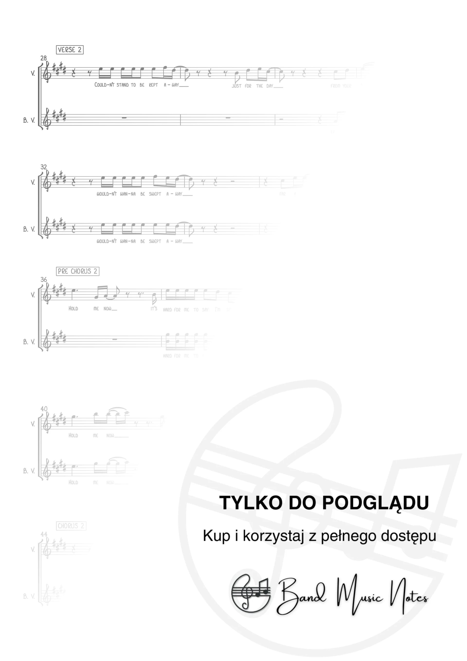 Chicago - Hard To Say I'm Sorry - Vocal & Backing Vocal Score_0002