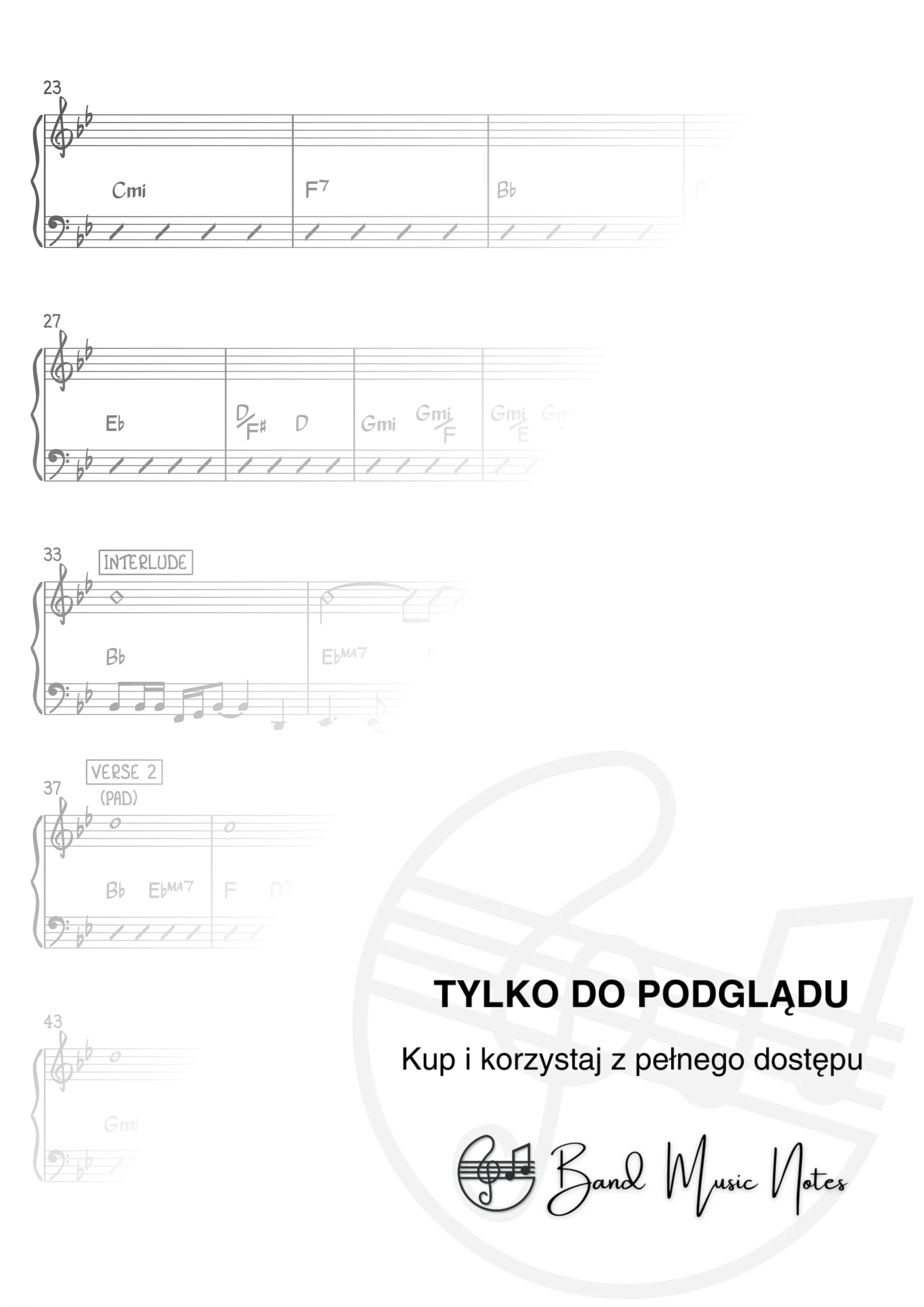Chris De Burgh - The Lady In Red - Band Score_0002