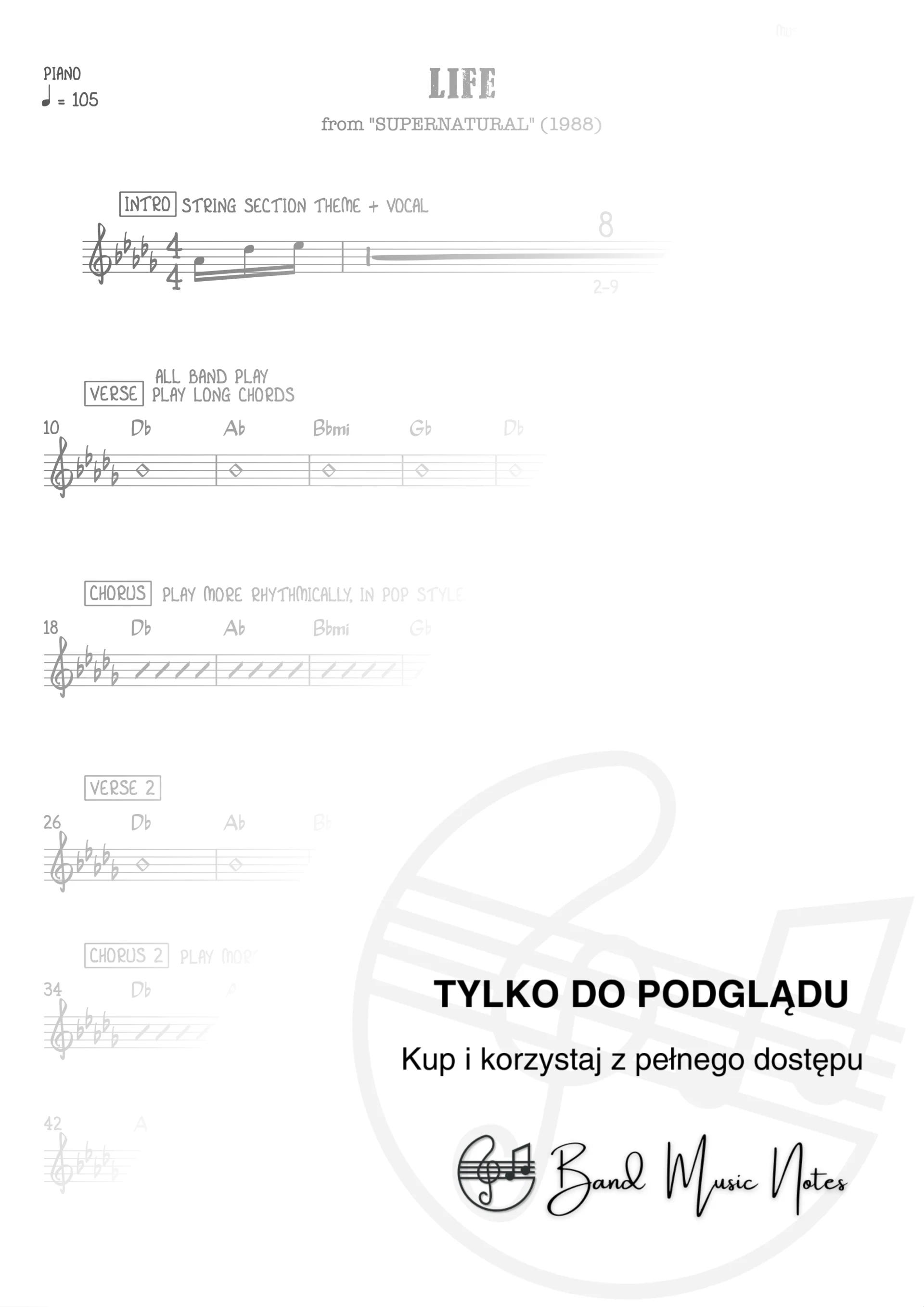 Des'ree - Life - Piano Part_0001