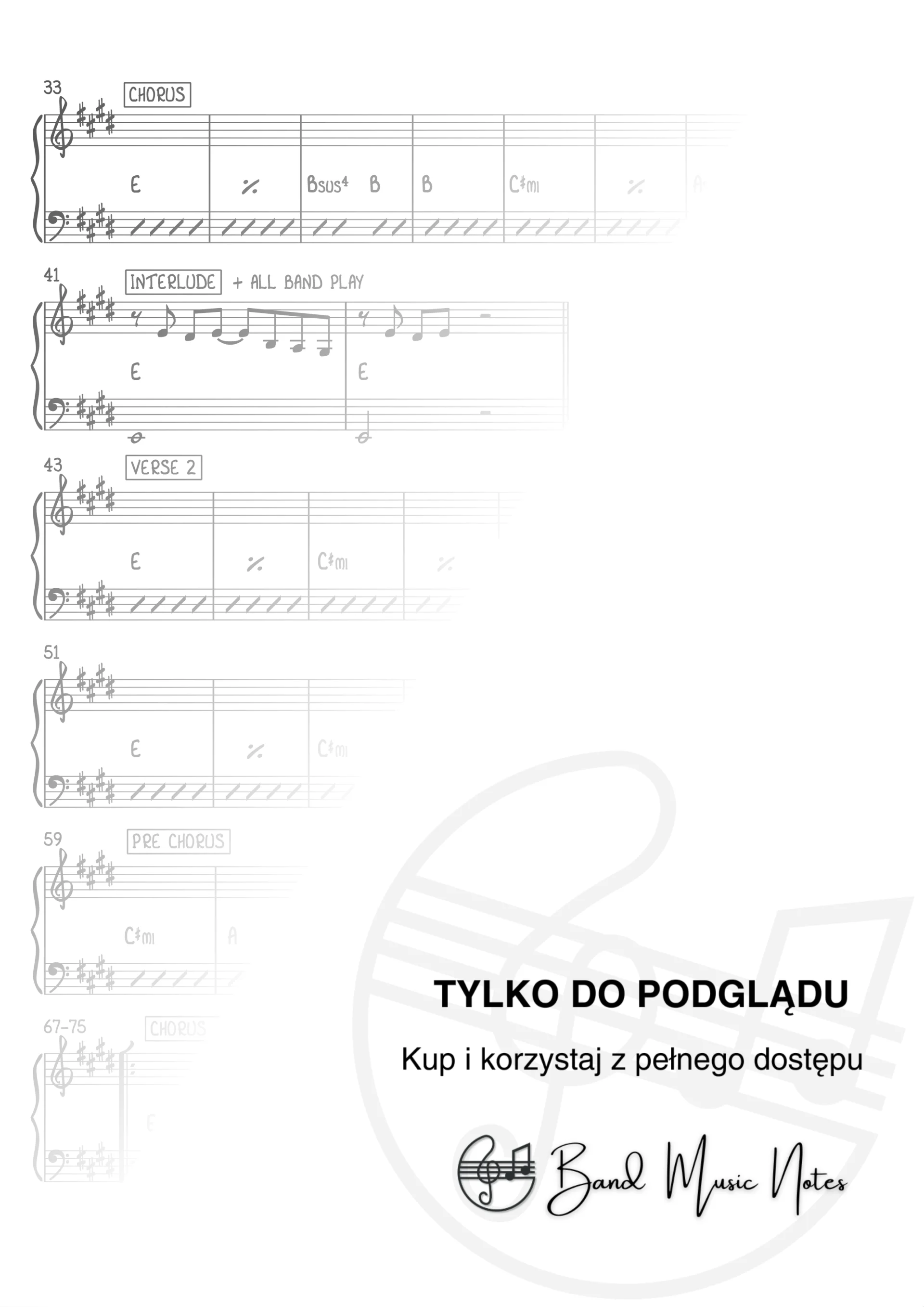 Ed Sheeran - Photograph - Band Score_0002
