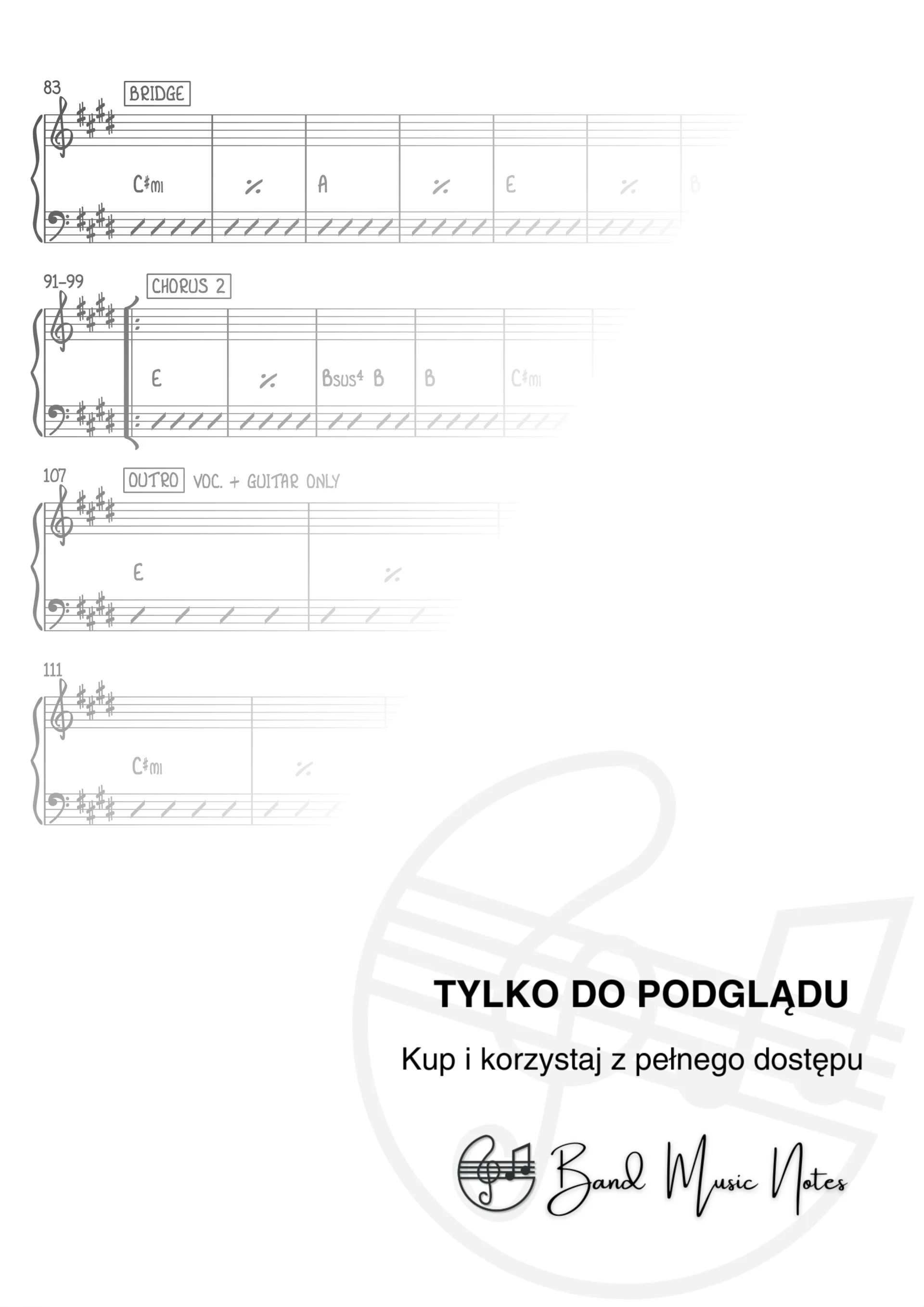 Ed Sheeran - Photograph - Band Score_0003