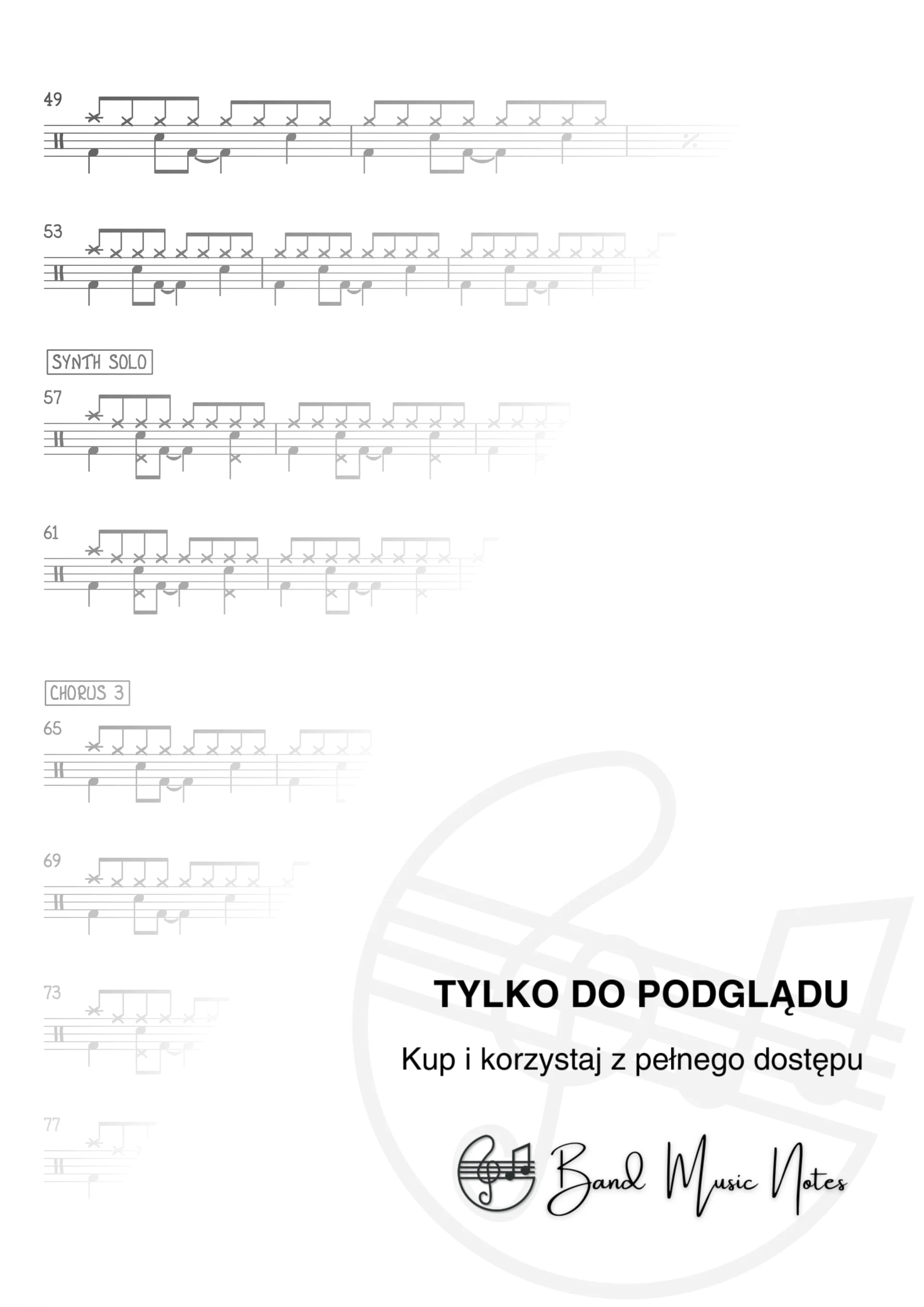 Farba - Chcę tu zostać - Drum Set Part_0002