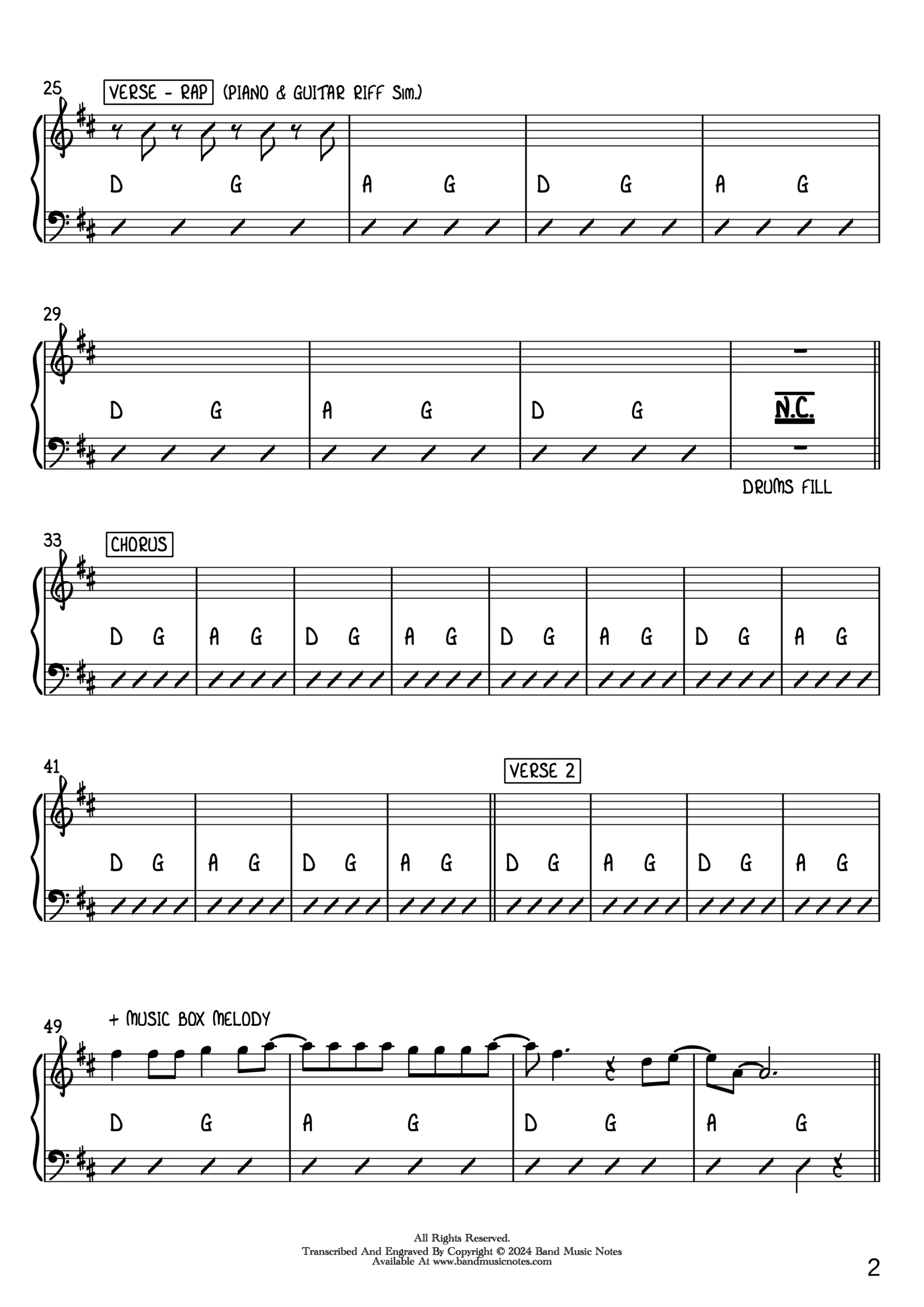 Fun Factory - I Wanna Be With You - Band Score_0002