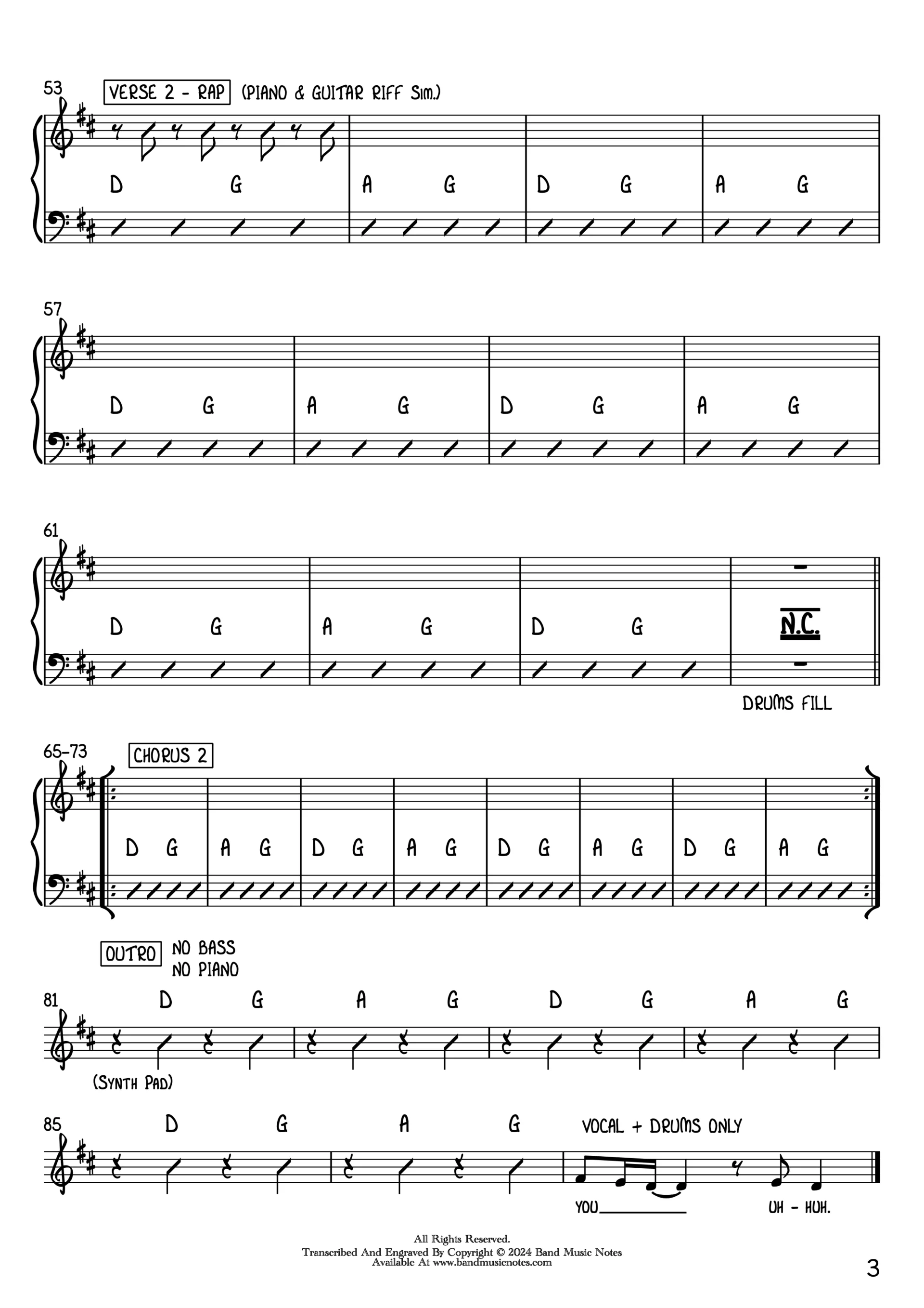 Fun Factory - I Wanna Be With You - Band Score_0003