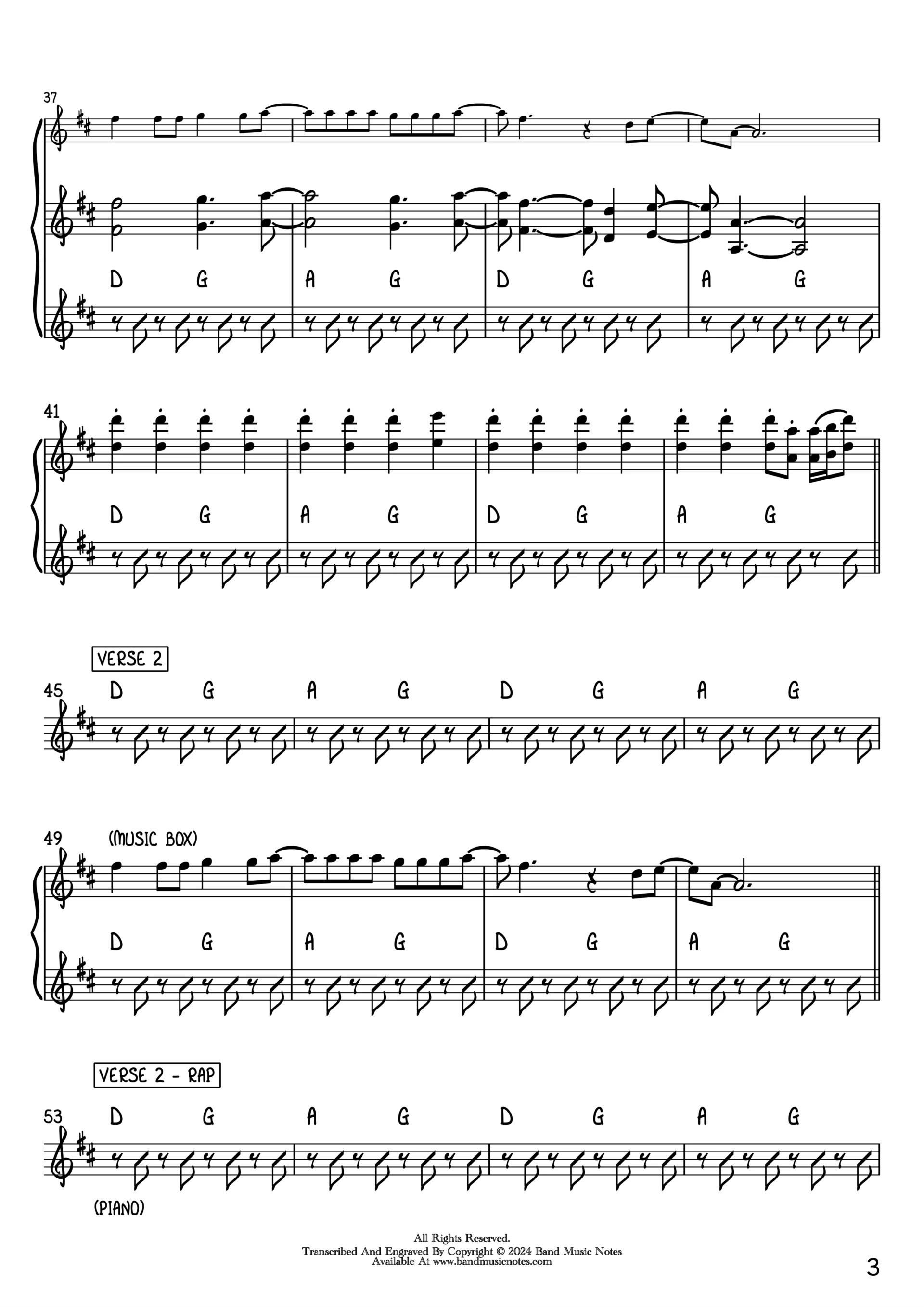 Fun Factory - I Wanna Be With You - Piano & Keyboard Part_0003