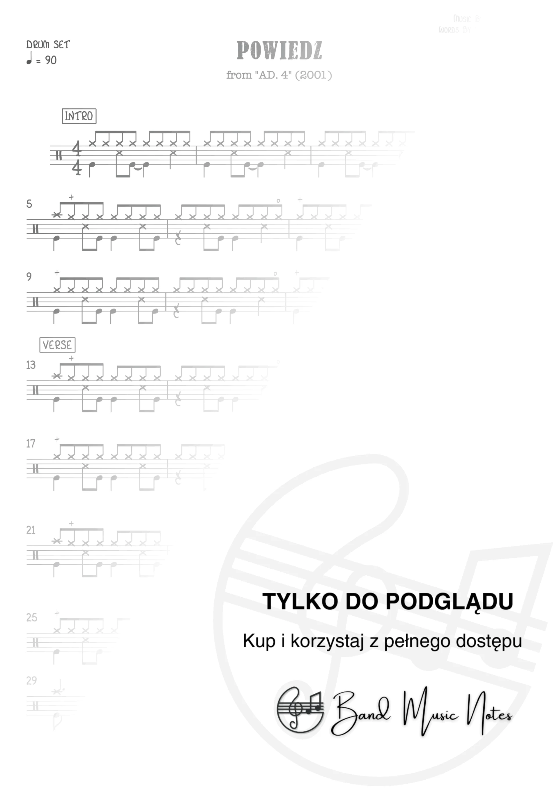 Ich Troje - Powiedz - Drum Set Part_0001