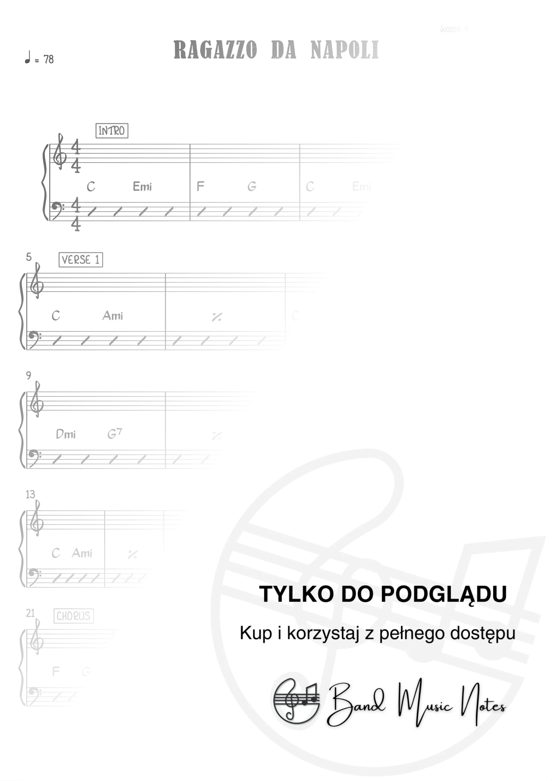 Jacek Zwoźniak - Ragazzo Da Napoli - Band Score_0001