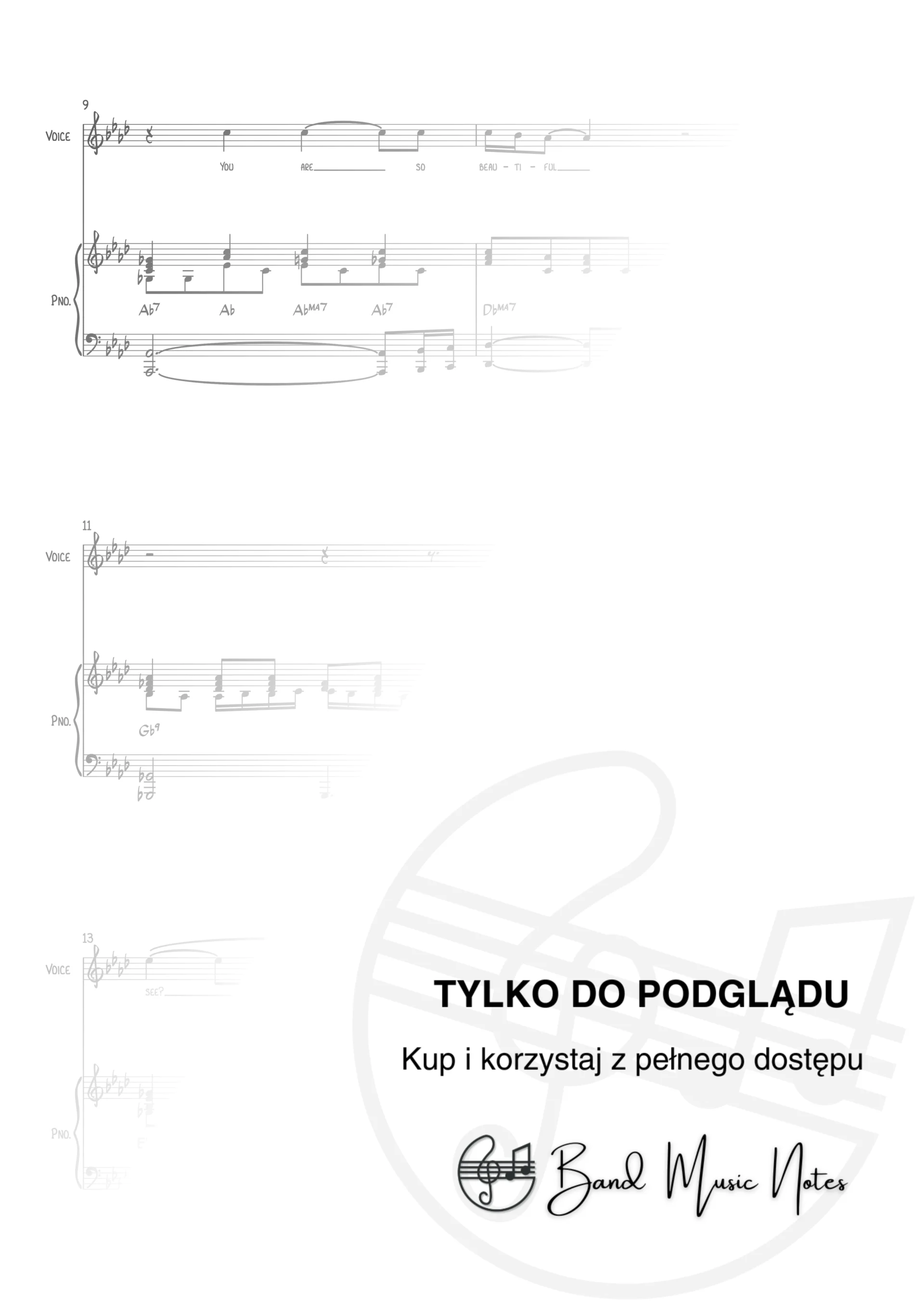 Joe Cocker - You Are So Beautiful - Piano & Vocal Score_0002
