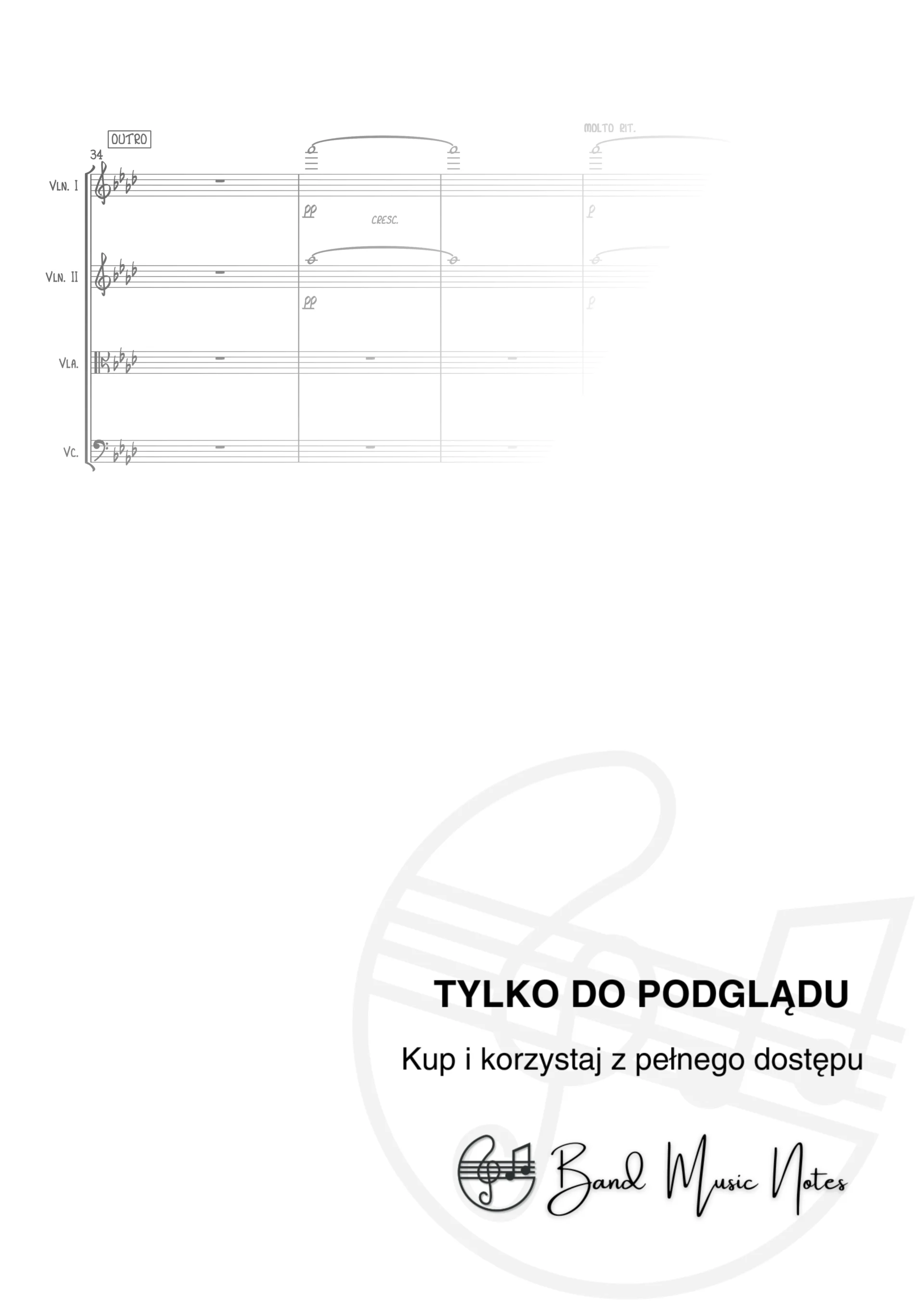 Joe Cocker - You Are So Beautiful - String Quartet Score_0003