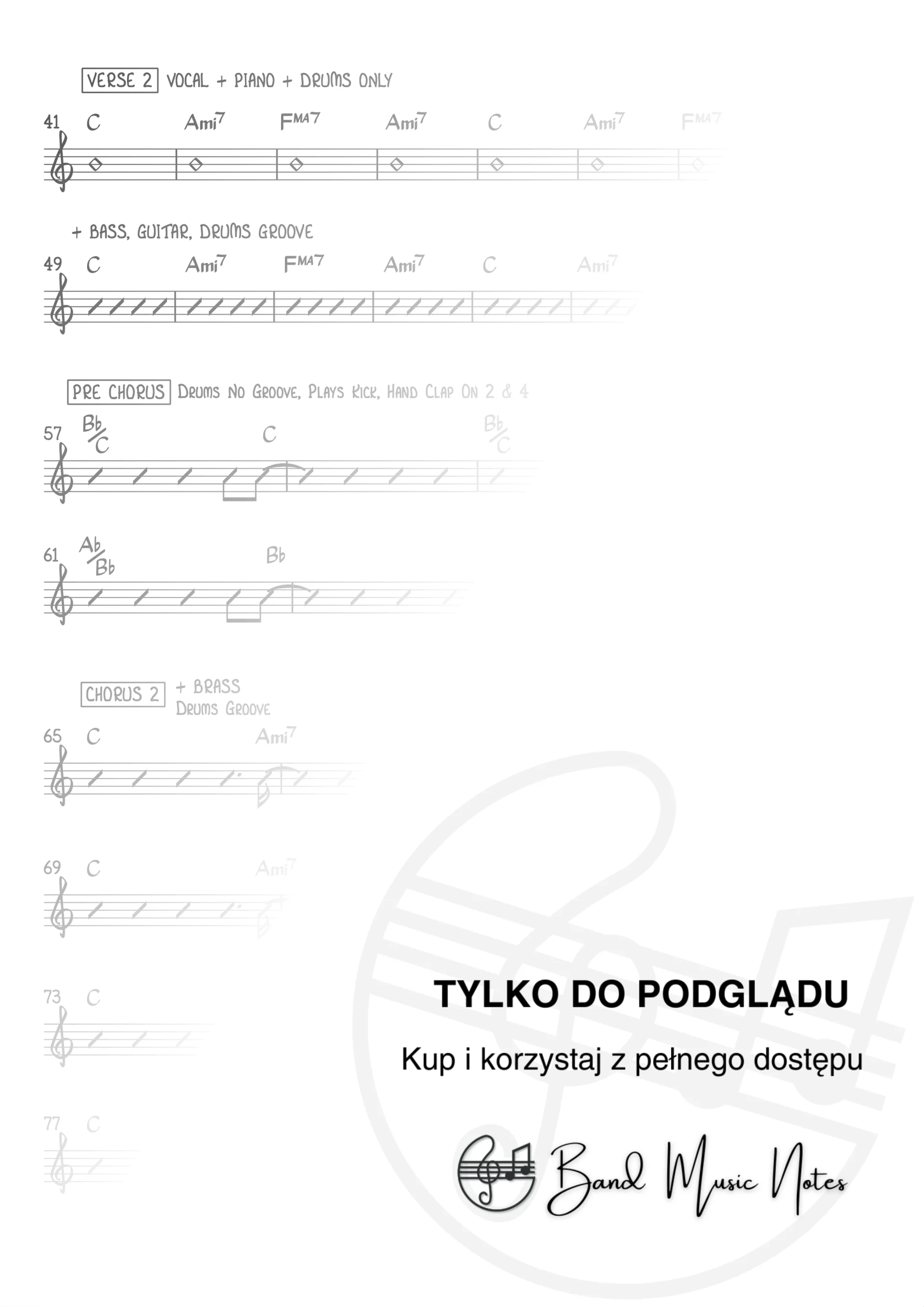 Justin Timberlake - Can't Stop The Feeling! - Band Score_0002