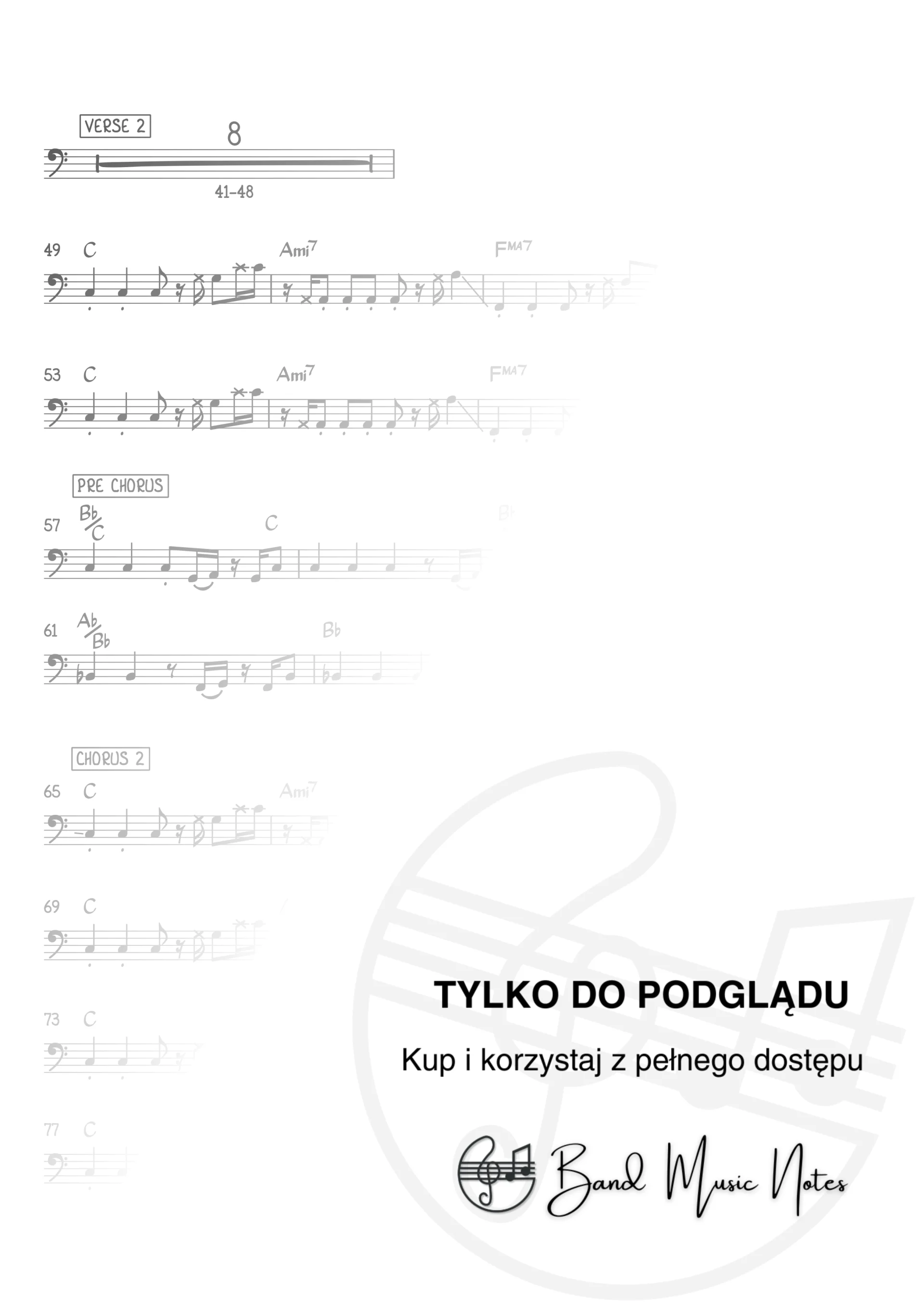 Justin Timberlake - Can't Stop The Feeling! - Bass Guitar Part_0002