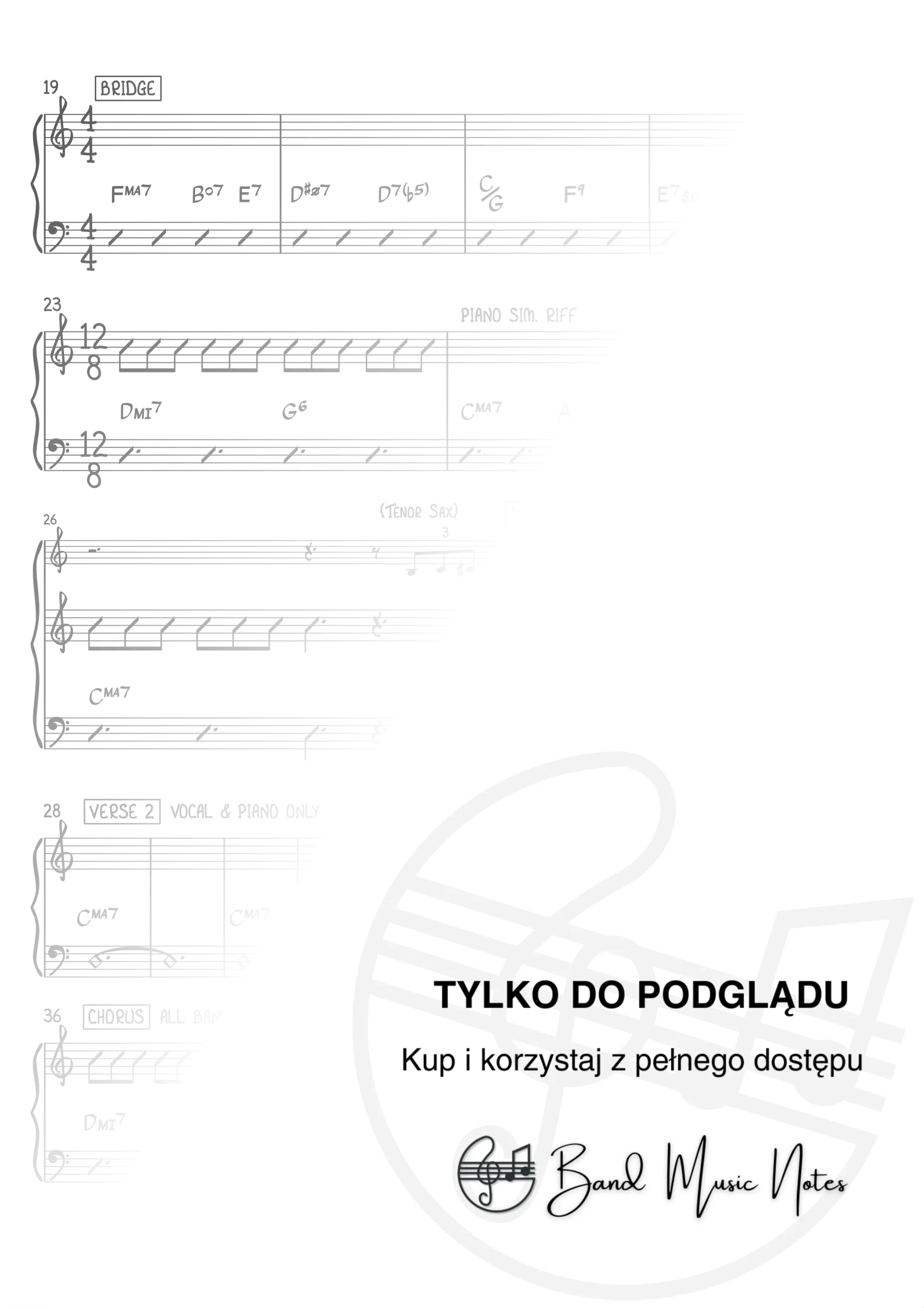 Kalina Jędrusik - Dla ciebie jestem sobą - Band Score_0002