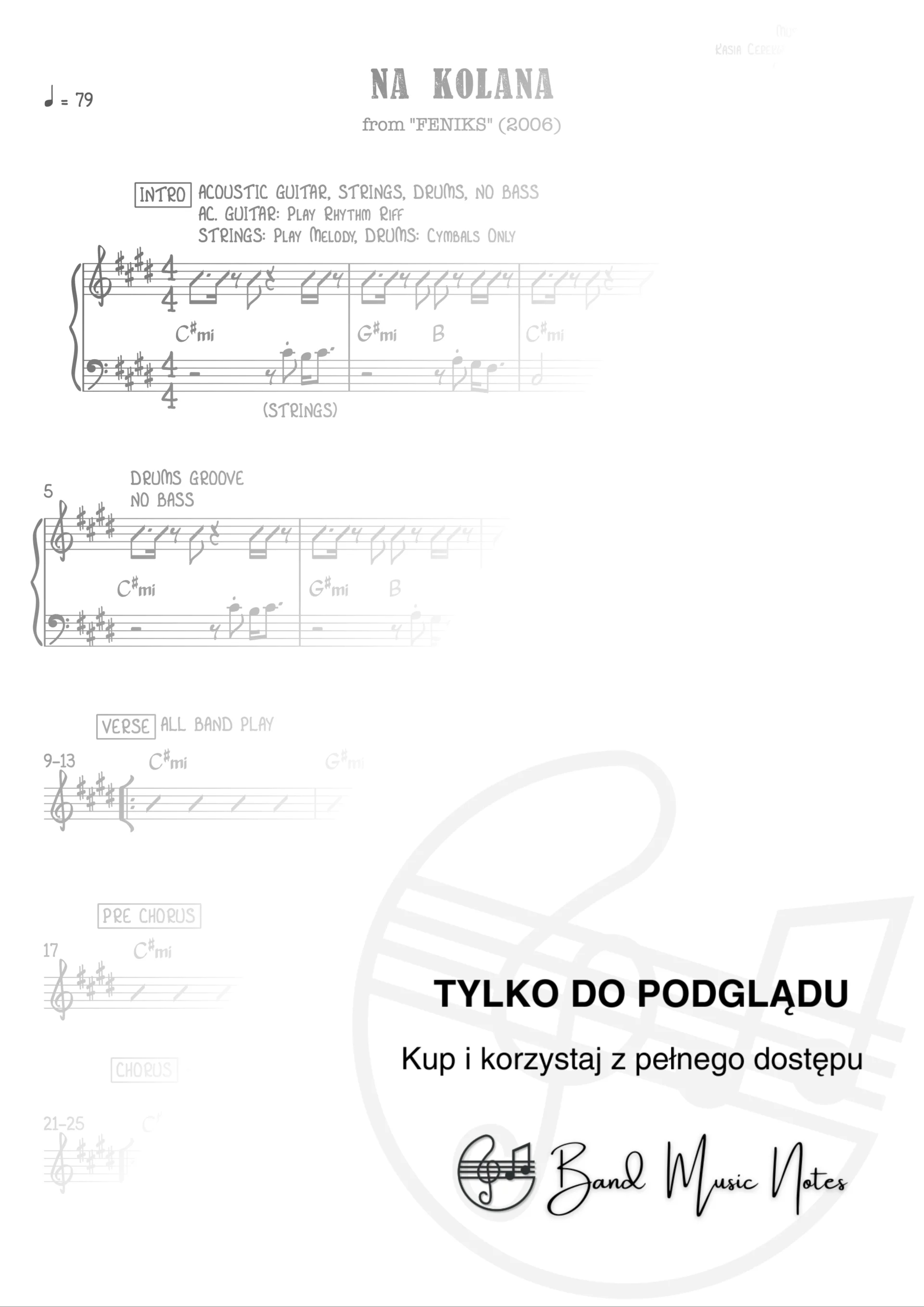 Kasia Cerekwicka - Na kolana - Band Score_0001