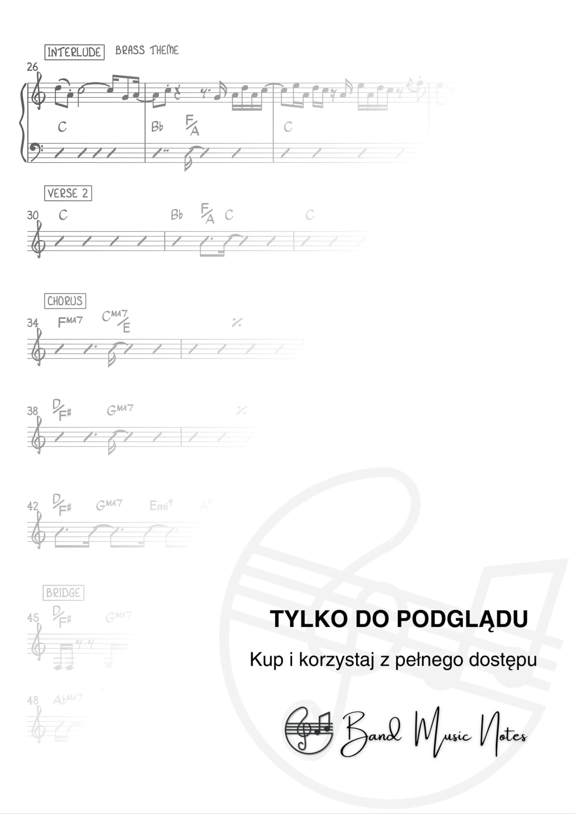 Kuba Badach - Masz przewrócone w głowie - Band Score_0002