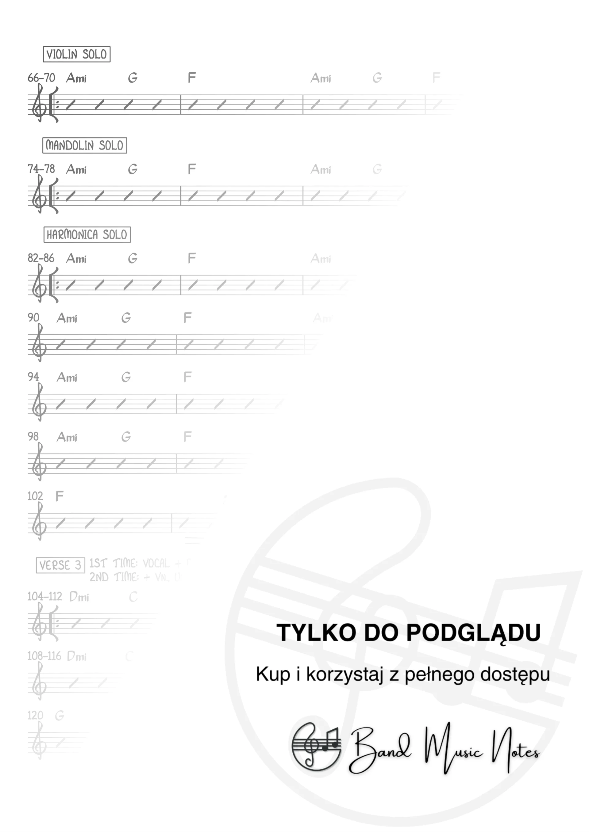 Kwiat Jabłoni ft. Julia Pietrucha - Drogi Proste - Band Score_0003