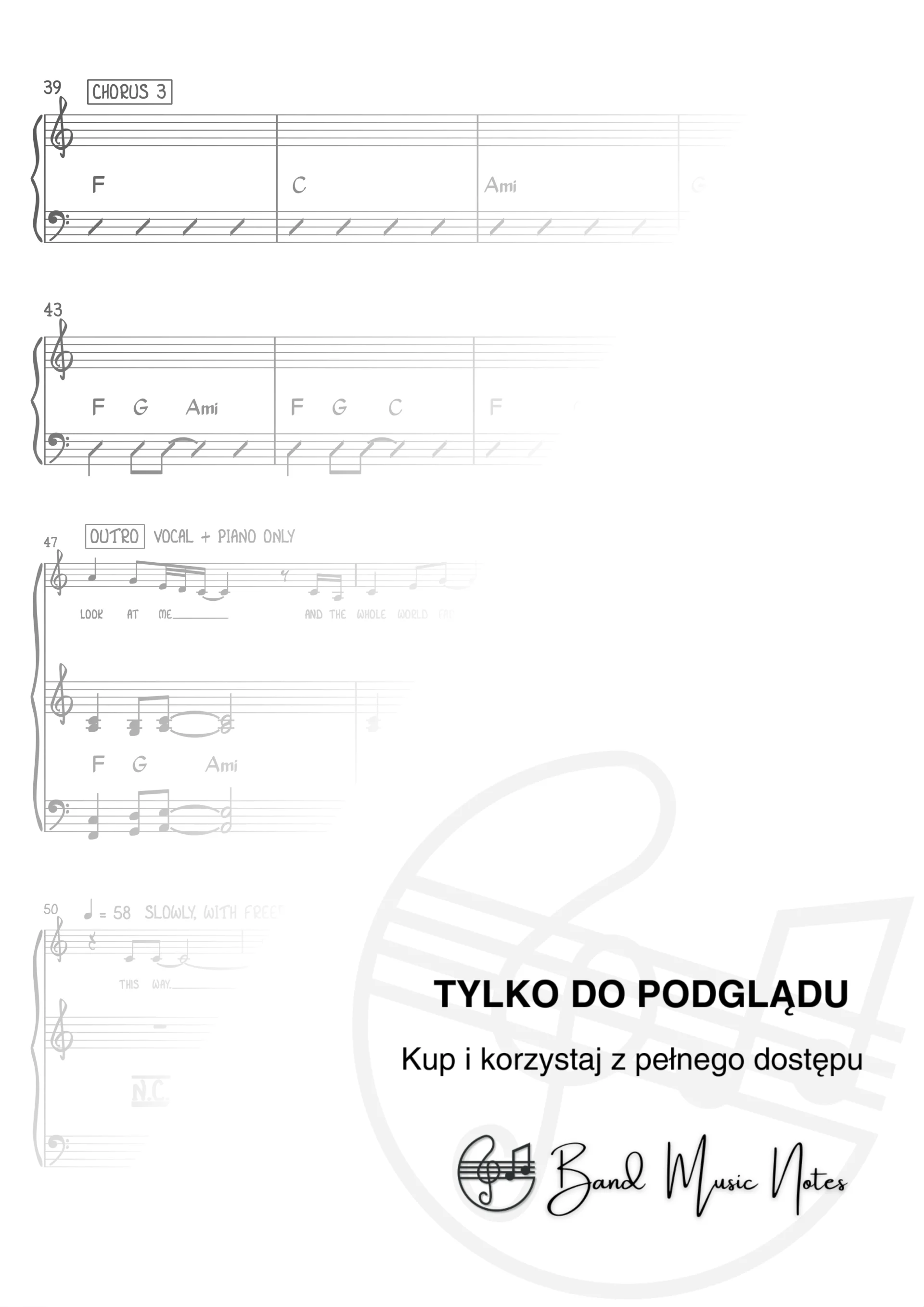 Lady Gaga - Always Remember Us This Way - Band Score_0003