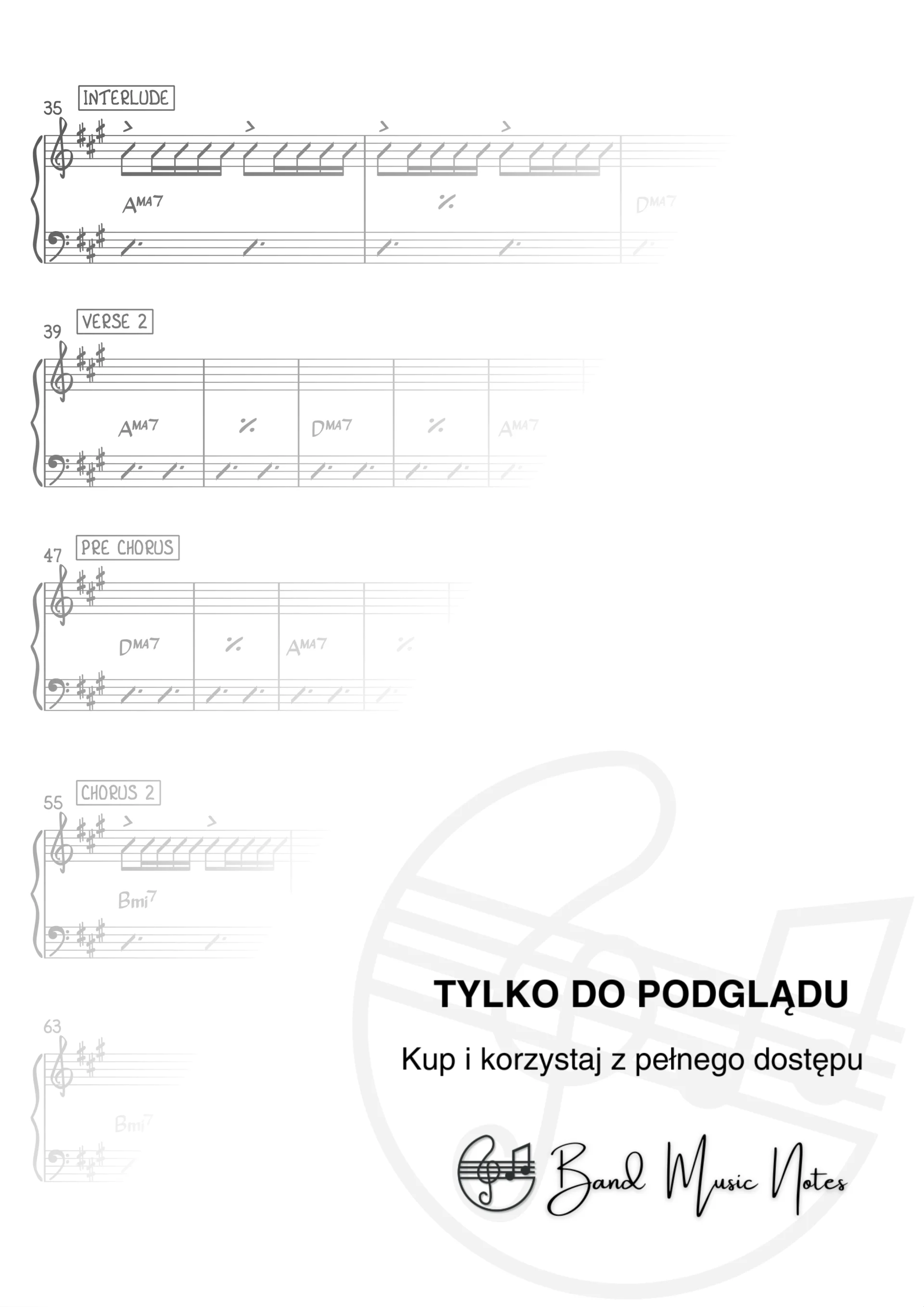 Lady Gaga, Bruno Mars - Die With A Smile - Band Score_0002