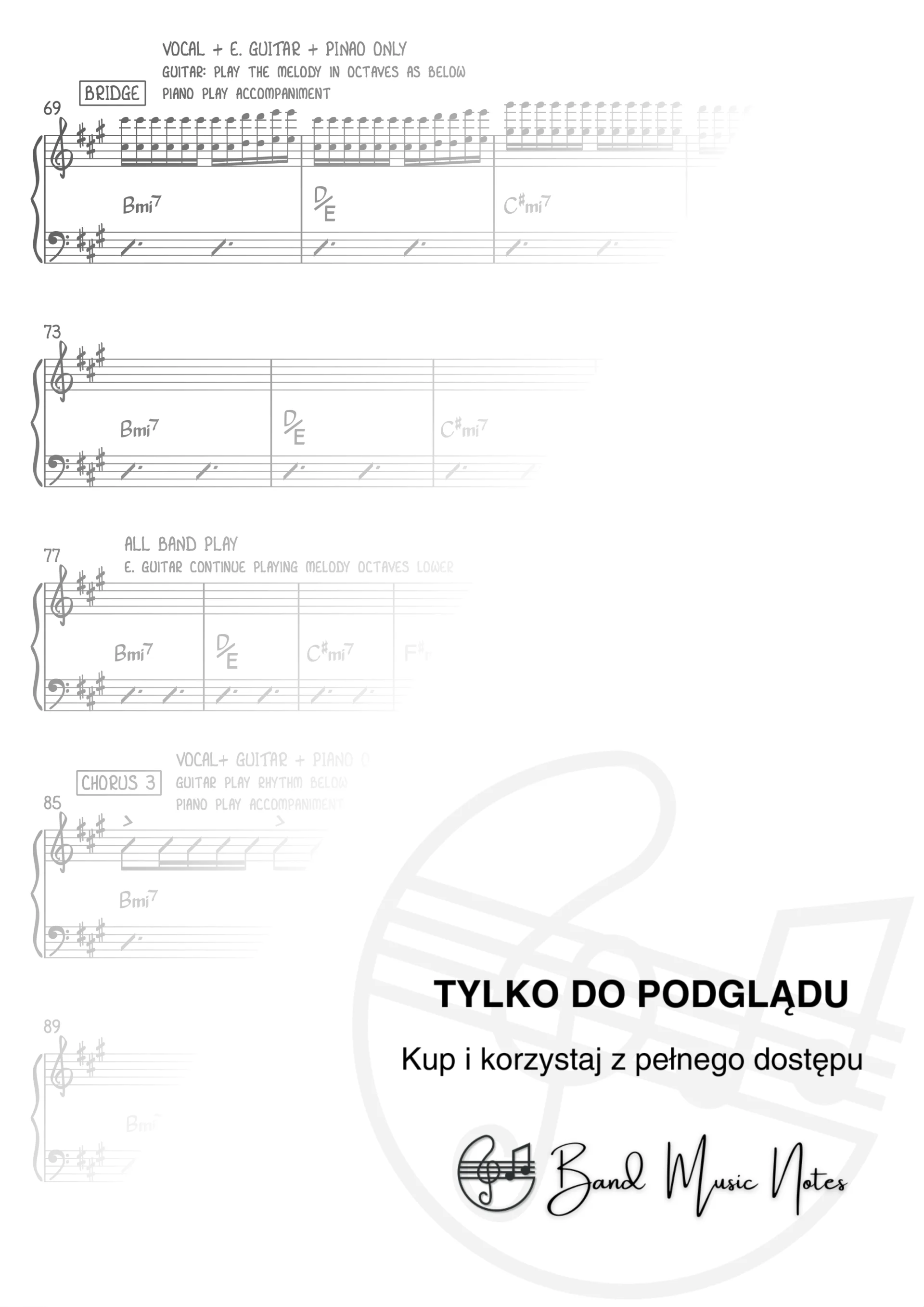 Lady Gaga, Bruno Mars - Die With A Smile - Band Score_0003