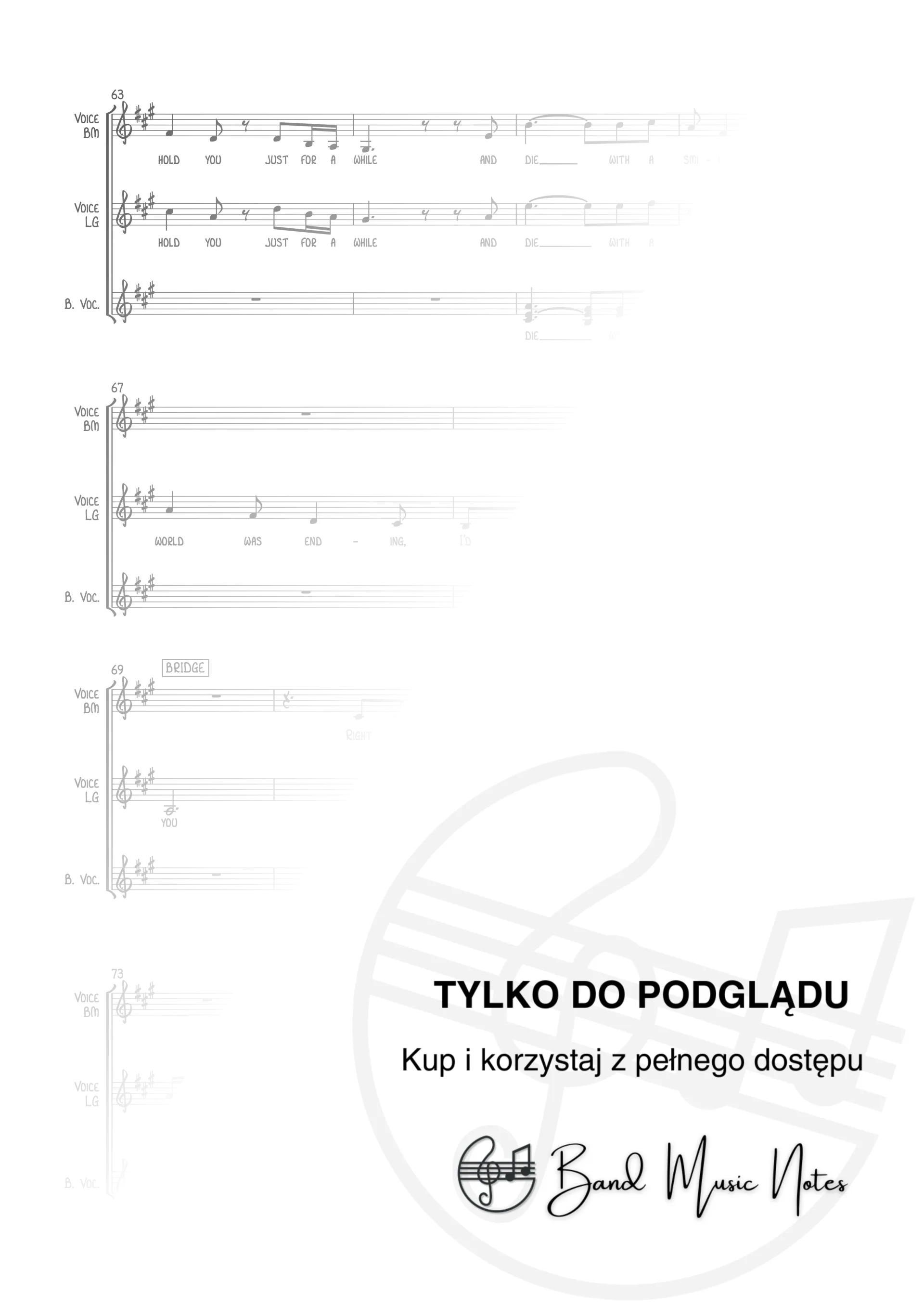 Lady Gaga, Bruno Mars - Die With A Smile - Vocal & Backing Vocal Score_0005